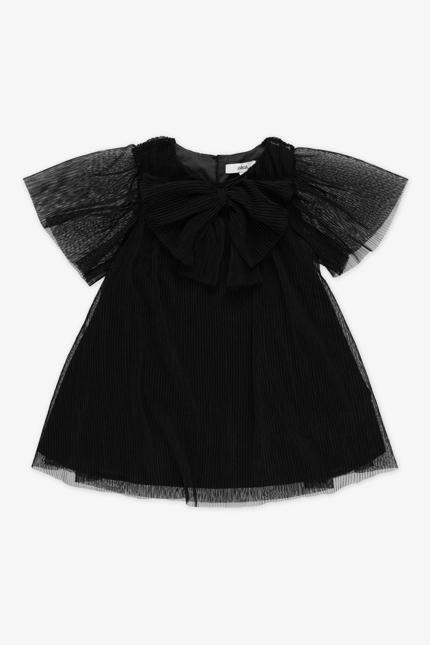 Robe manches courtes - Bébé fille && NOIR