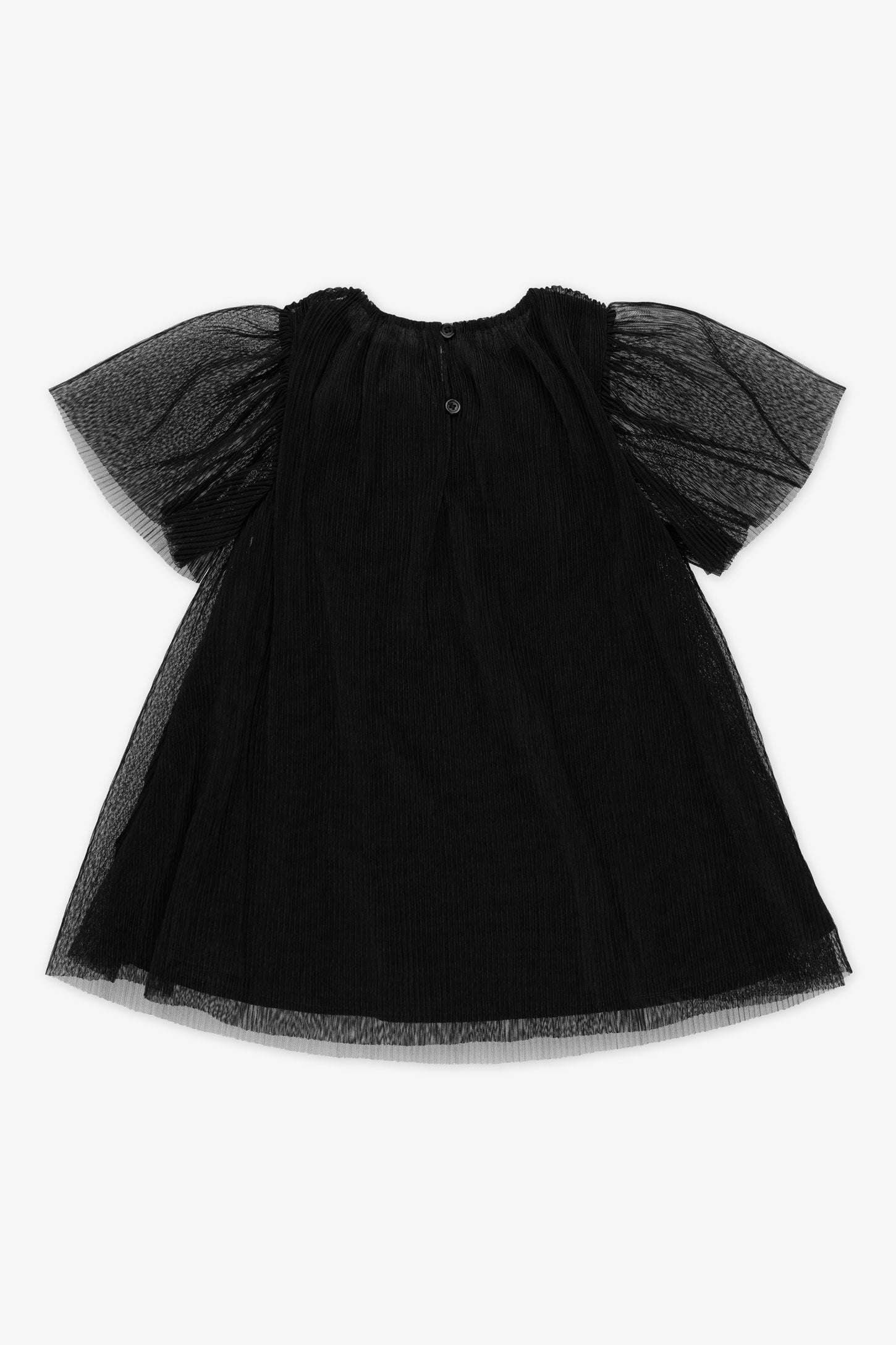Robe manches courtes - Bébé fille && NOIR
