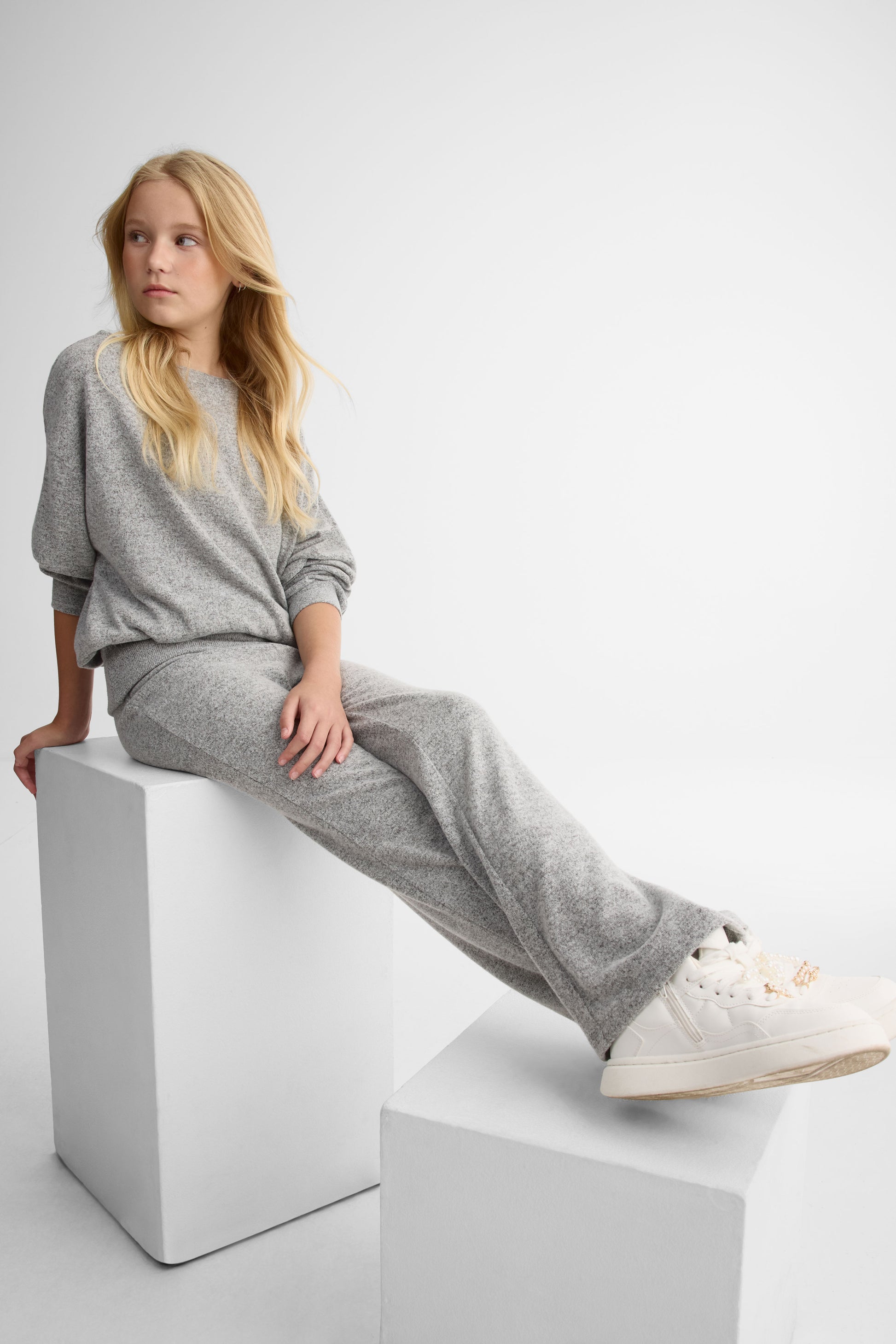 Pantalon évasé - Ado fille && GRIS MIXTE