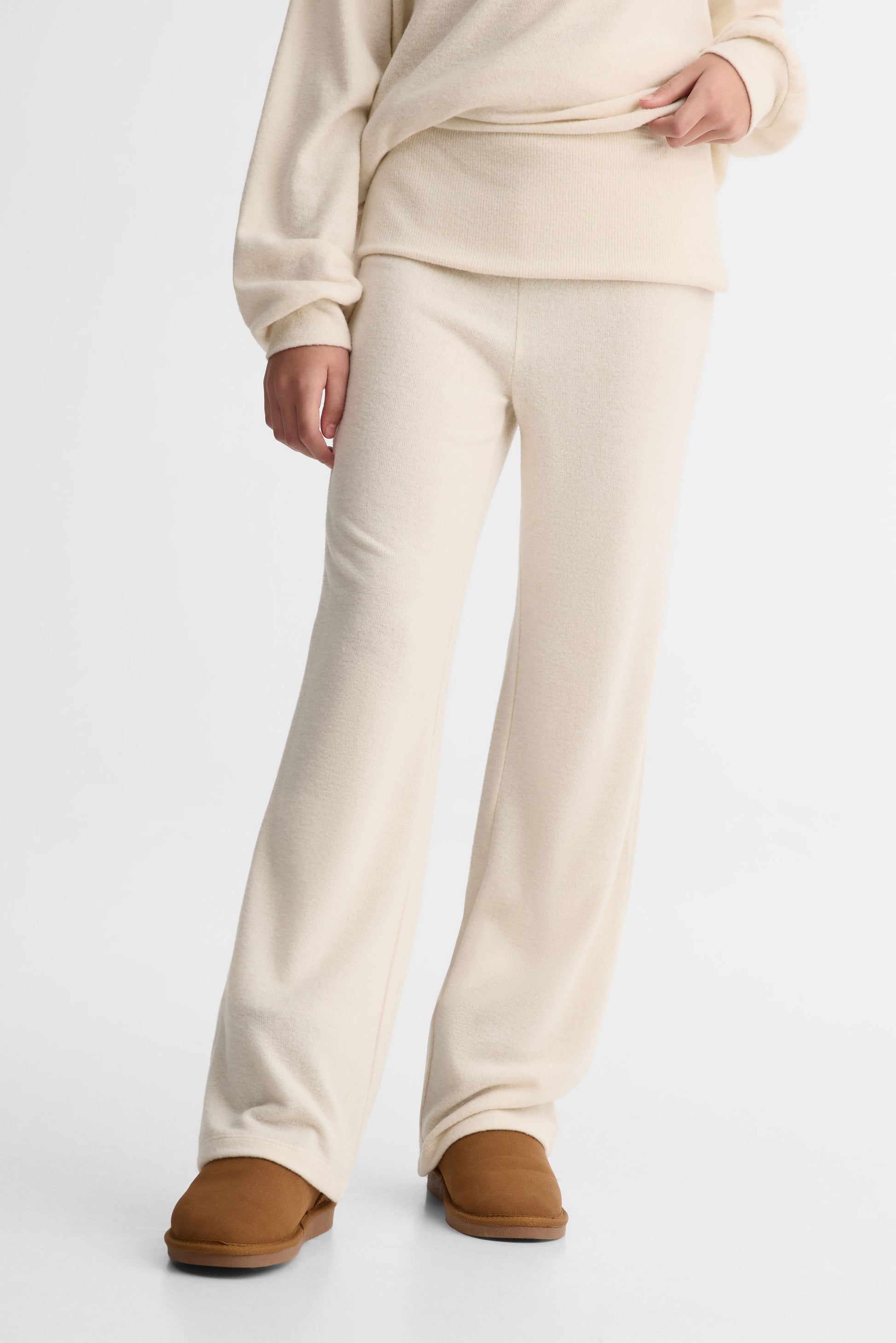 Pantalon évasé - Ado fille && BLANC CASSÉ