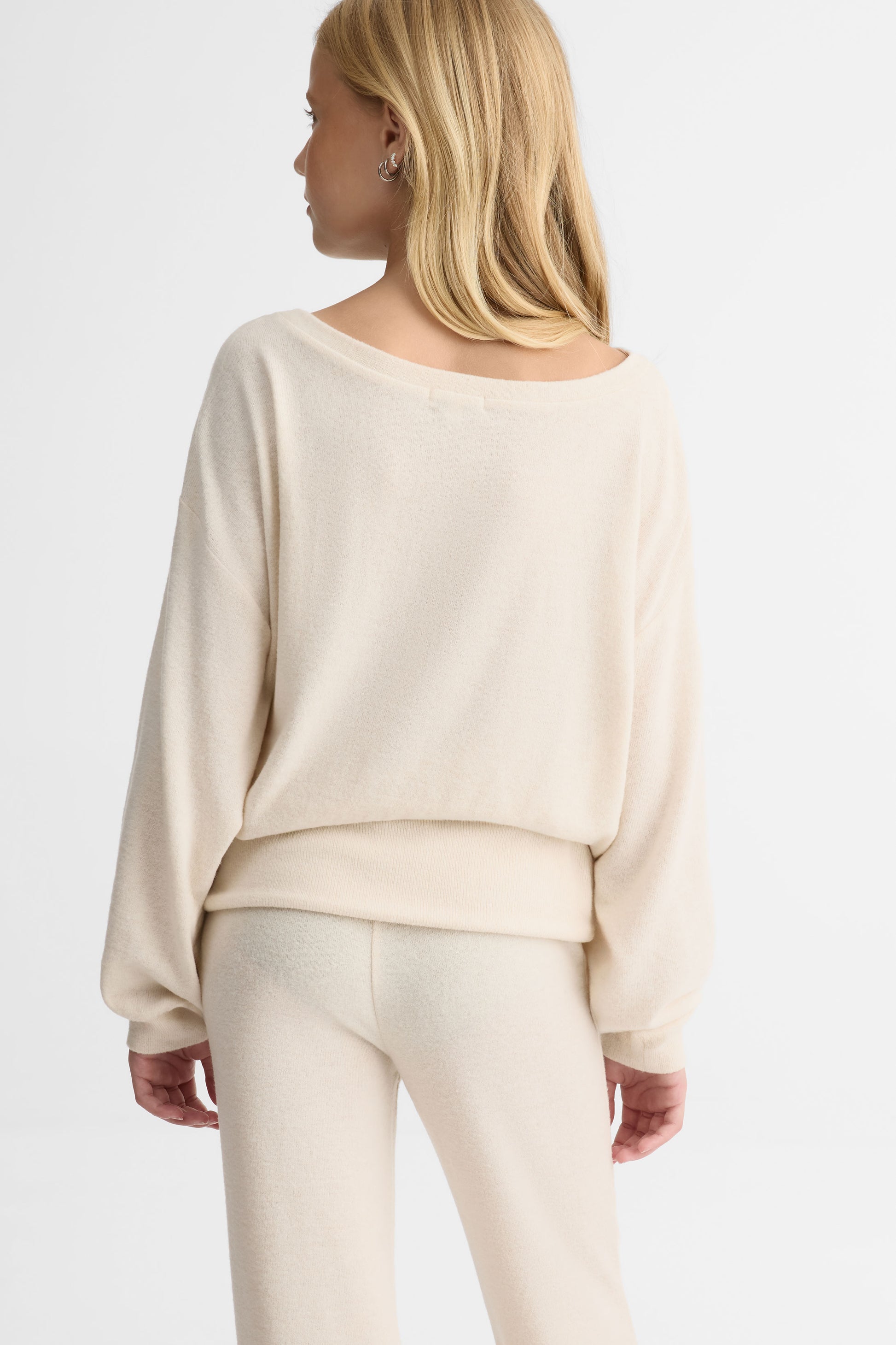 Pantalon évasé - Ado fille && BLANC CASSÉ