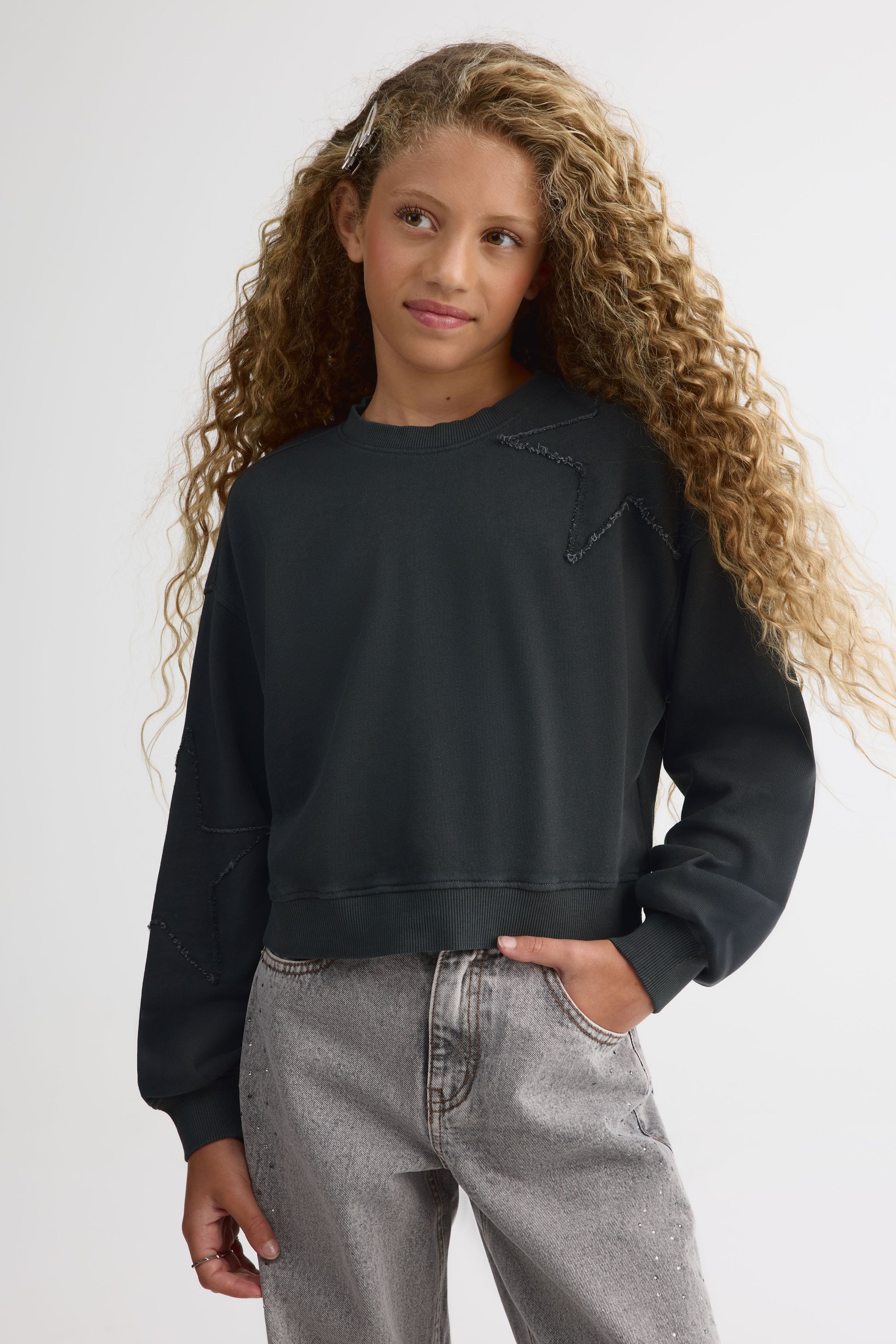 Chandail ouaté – Ado fille && CHARBON