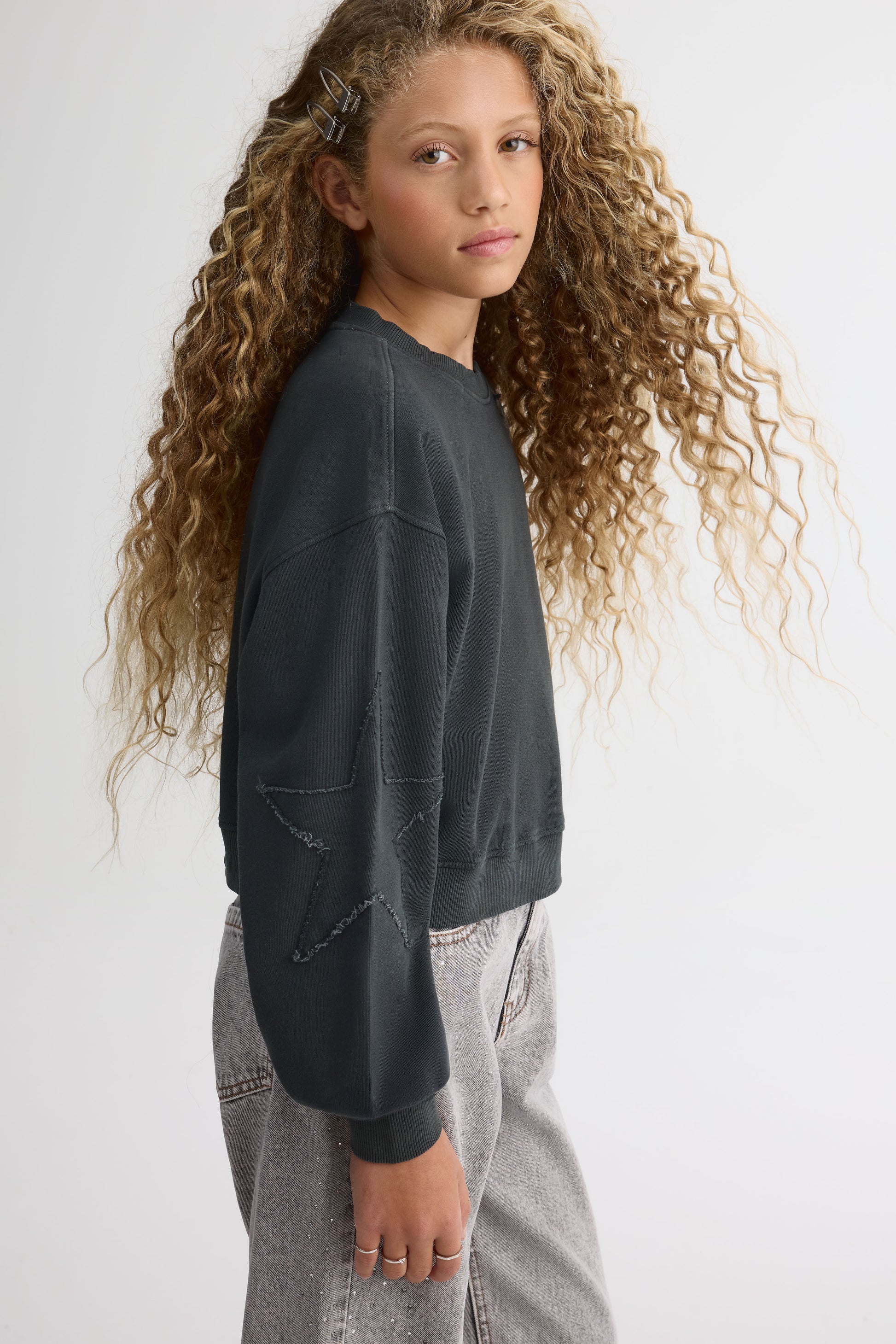 Chandail ouaté – Ado fille && CHARBON