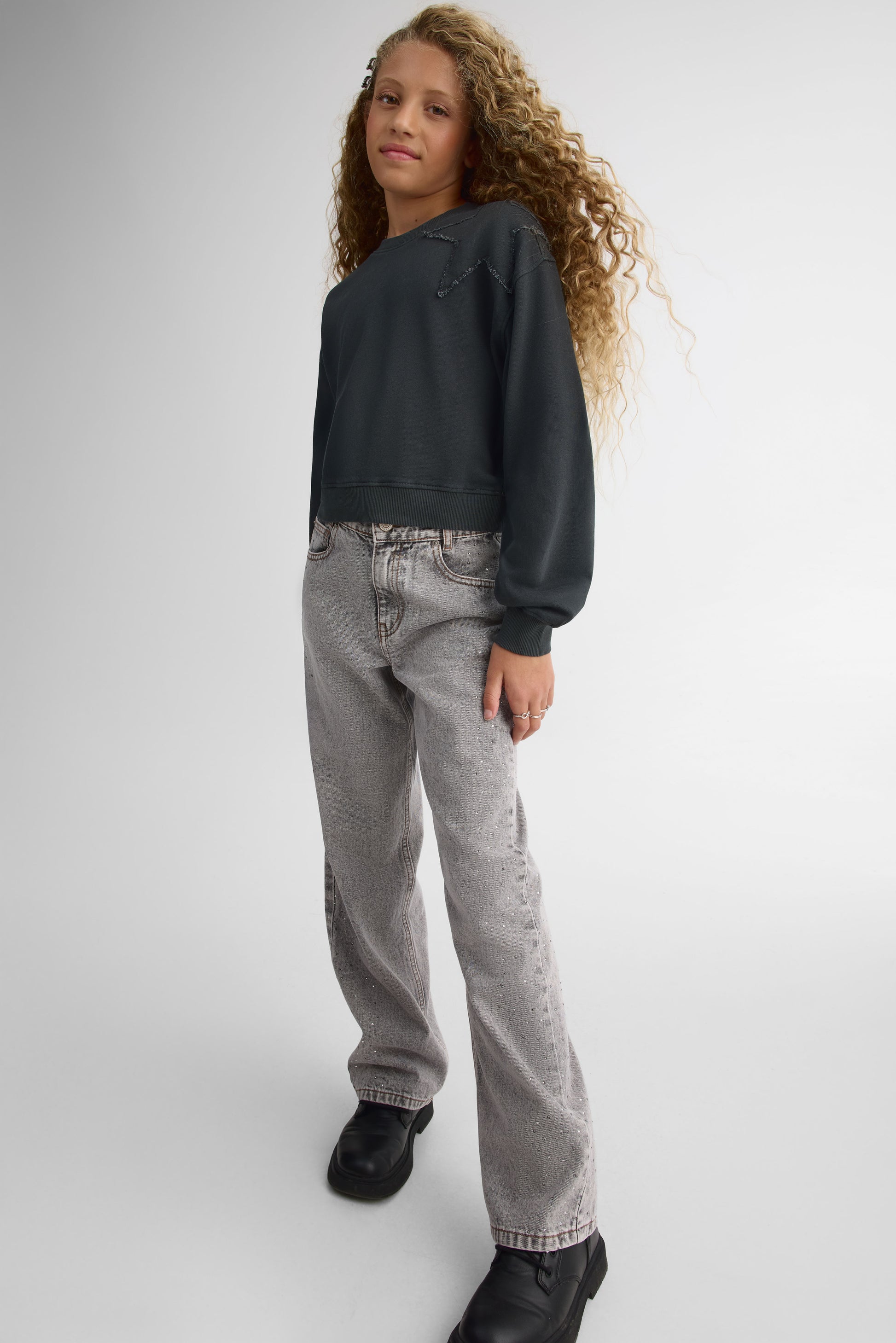 Chandail ouaté – Ado fille && CHARBON