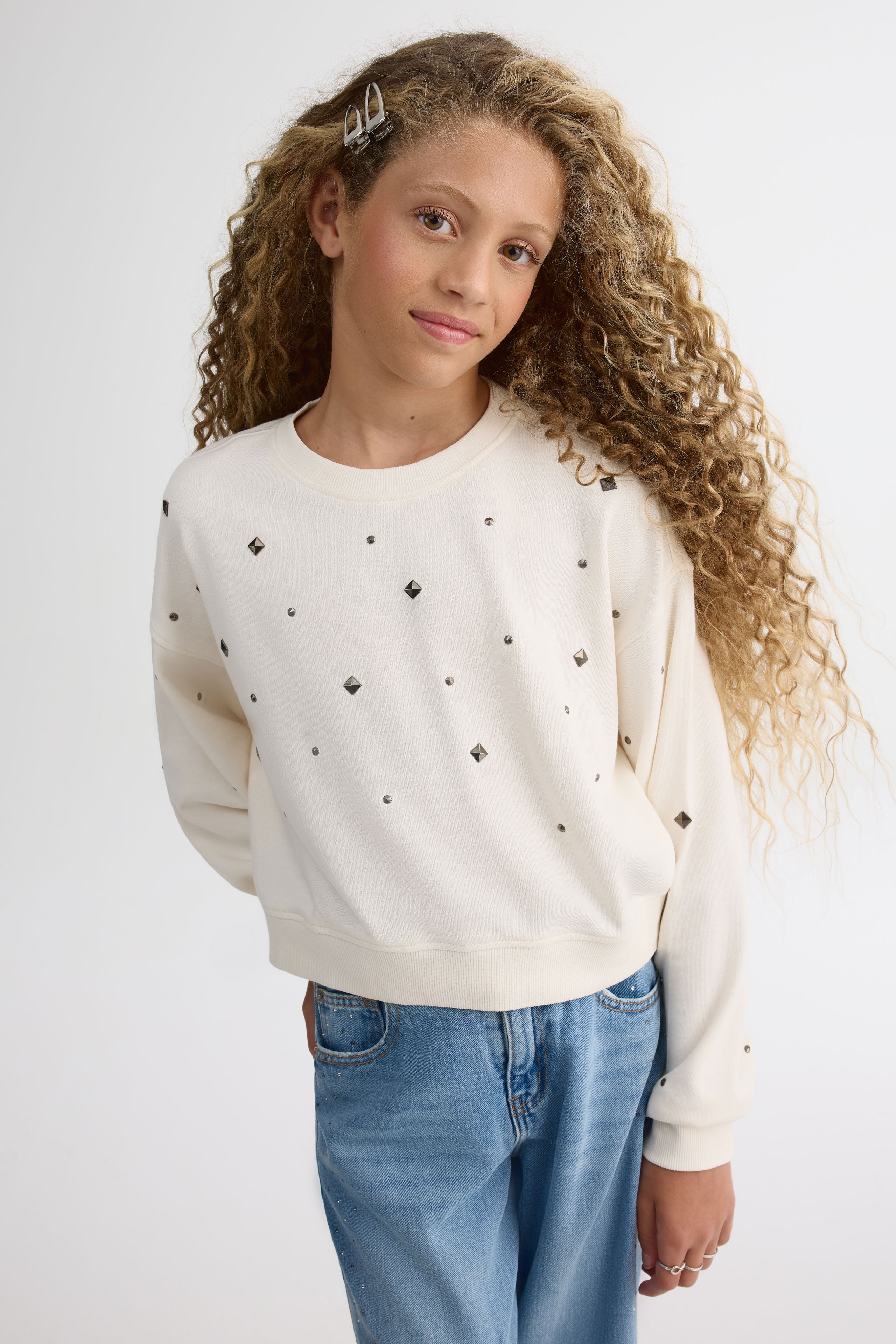 Chandail ouaté – Ado fille && BLANC CASSÉ