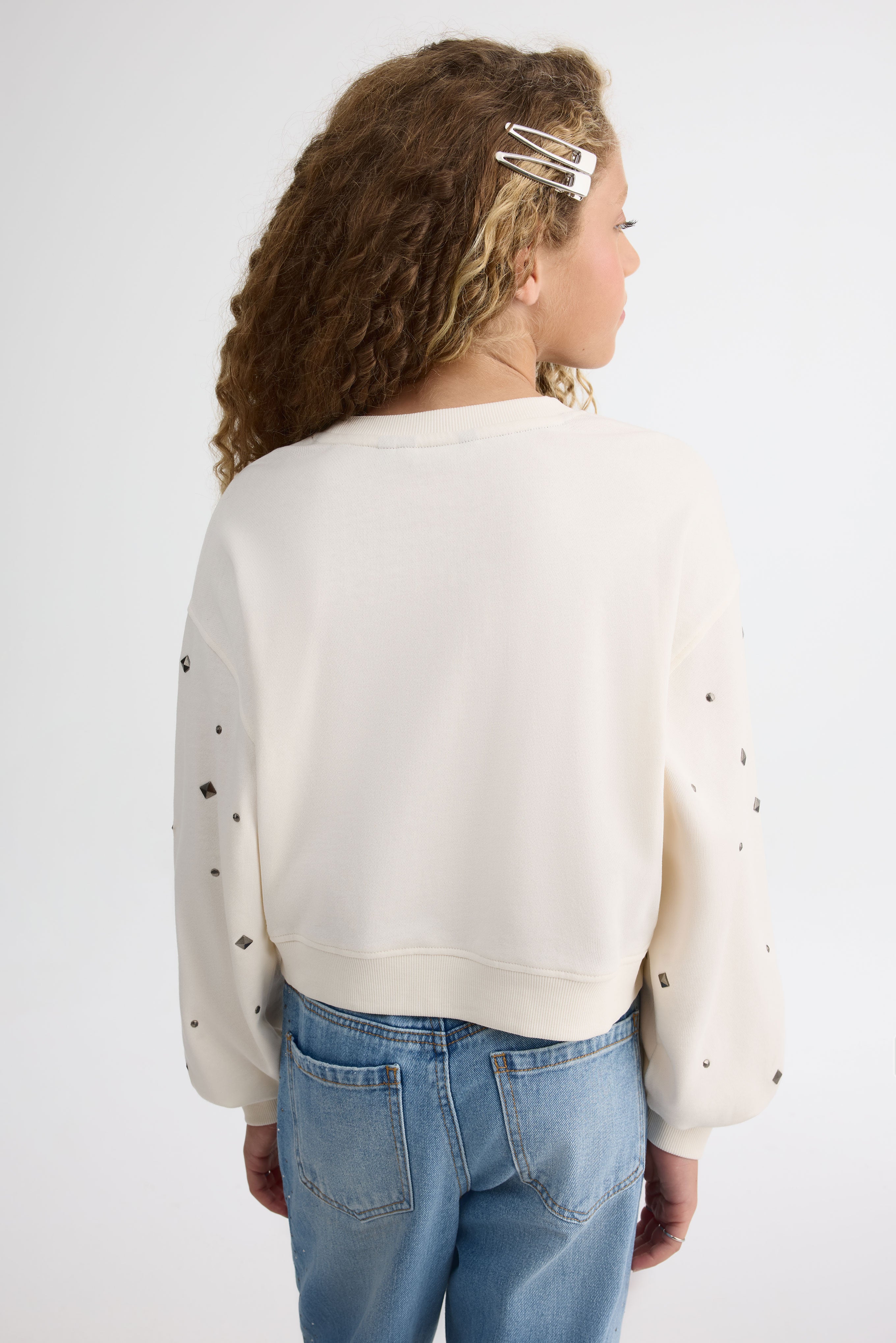 Chandail ouaté – Ado fille && BLANC CASSÉ