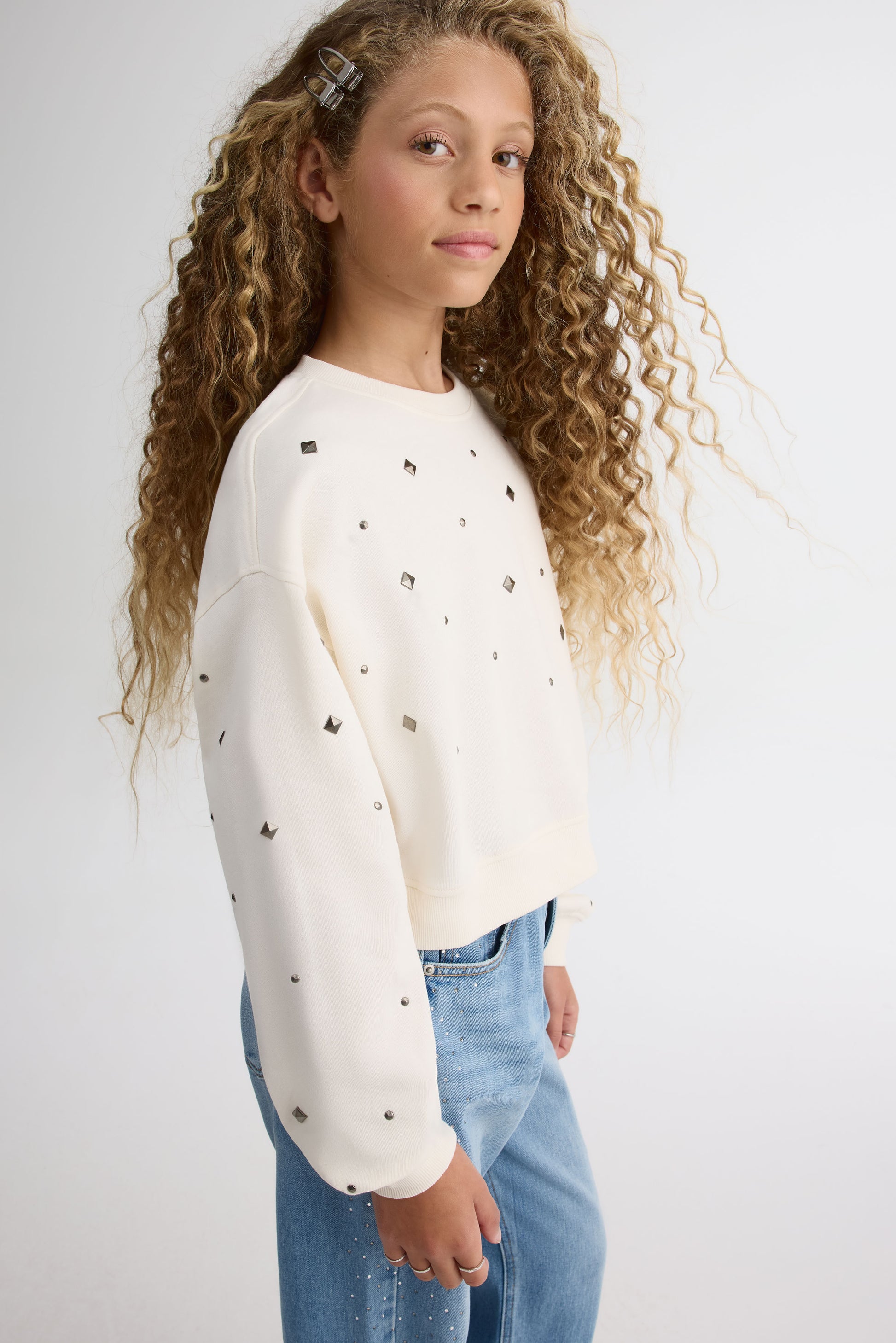 Chandail ouaté – Ado fille && BLANC CASSÉ