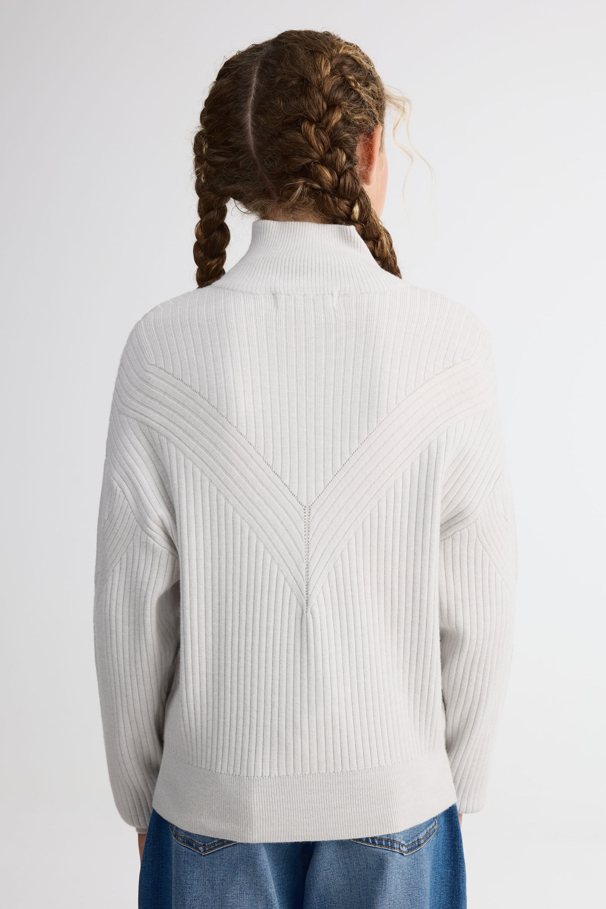 Chandail tricot à col montant - Ado fille - Aubainerie