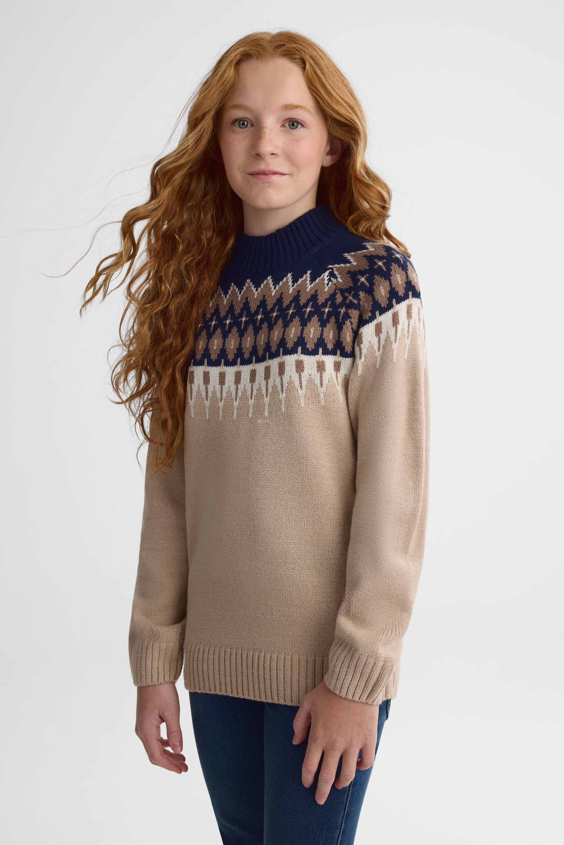 Chandail tricot - Ado fille && BEIGE/MULTI