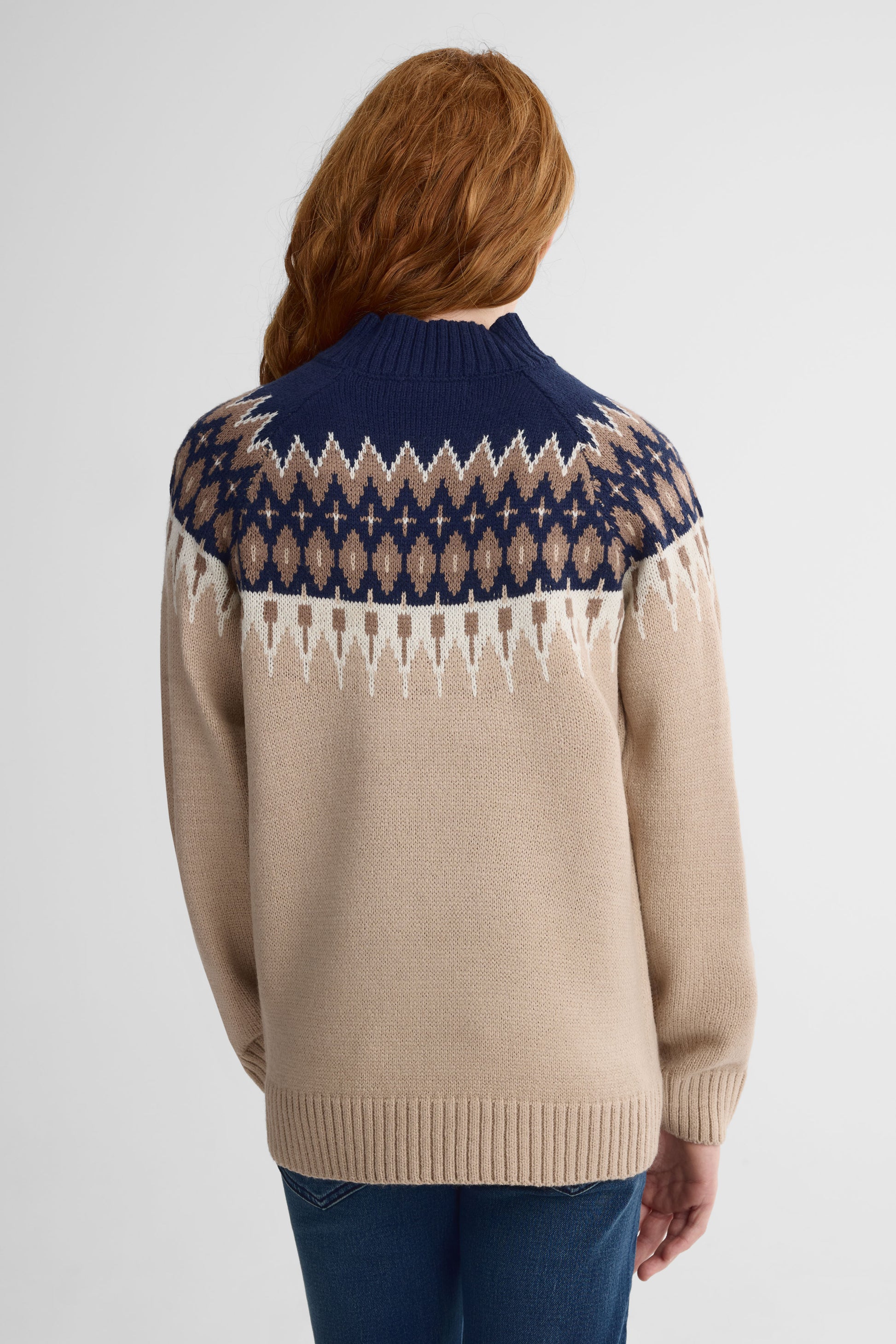 Chandail tricot - Ado fille && BEIGE/MULTI