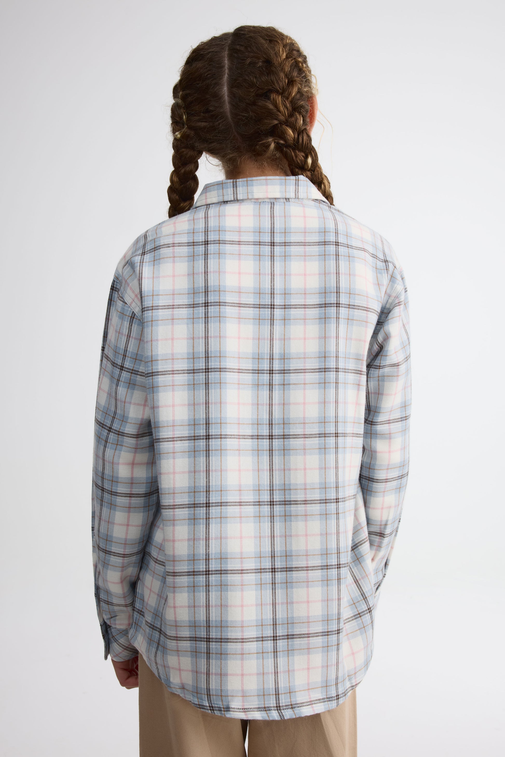 Chemise à carreaux - Ado fille && BLEU MULTI