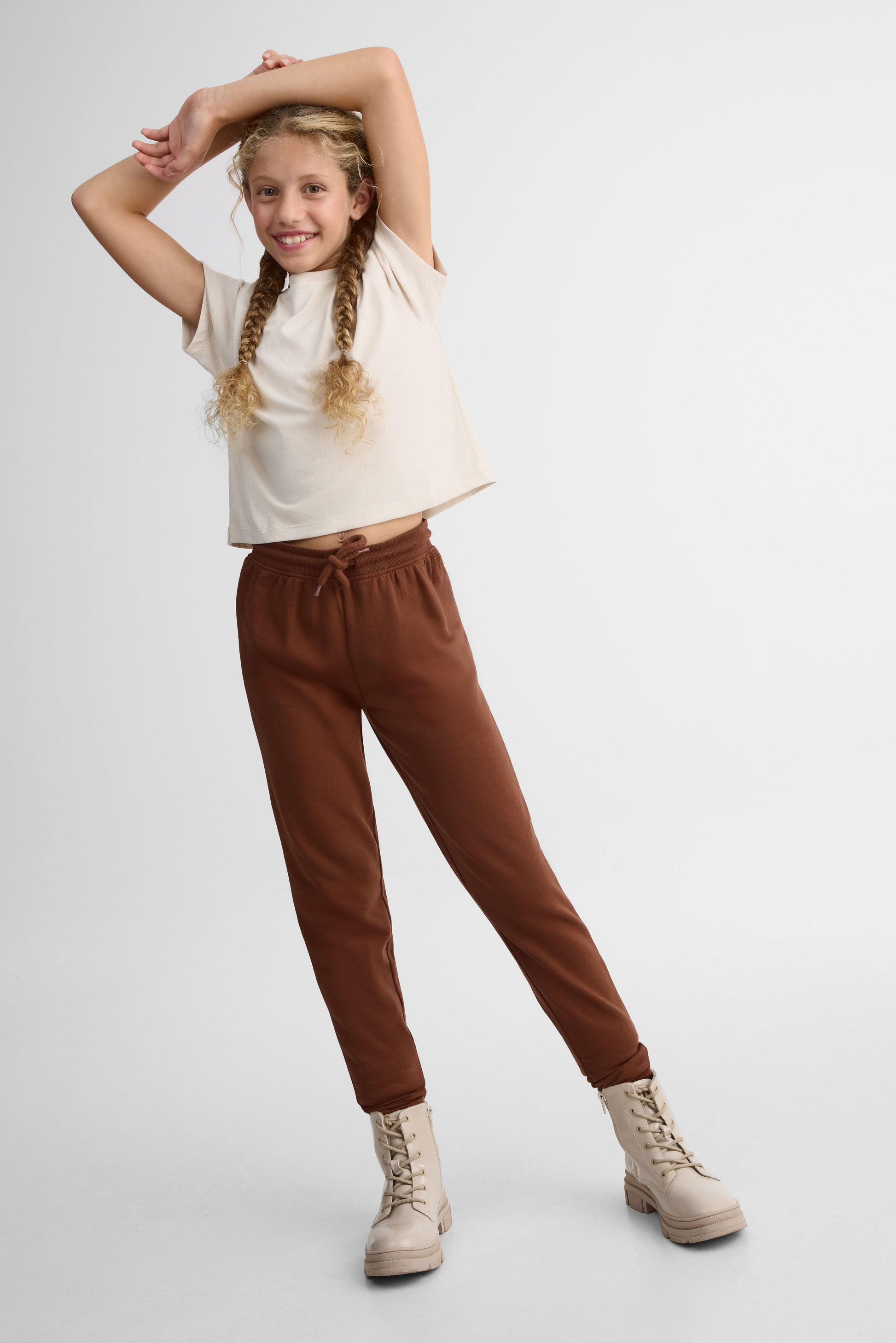 Pantalon jogger – Ado fille && BRUN