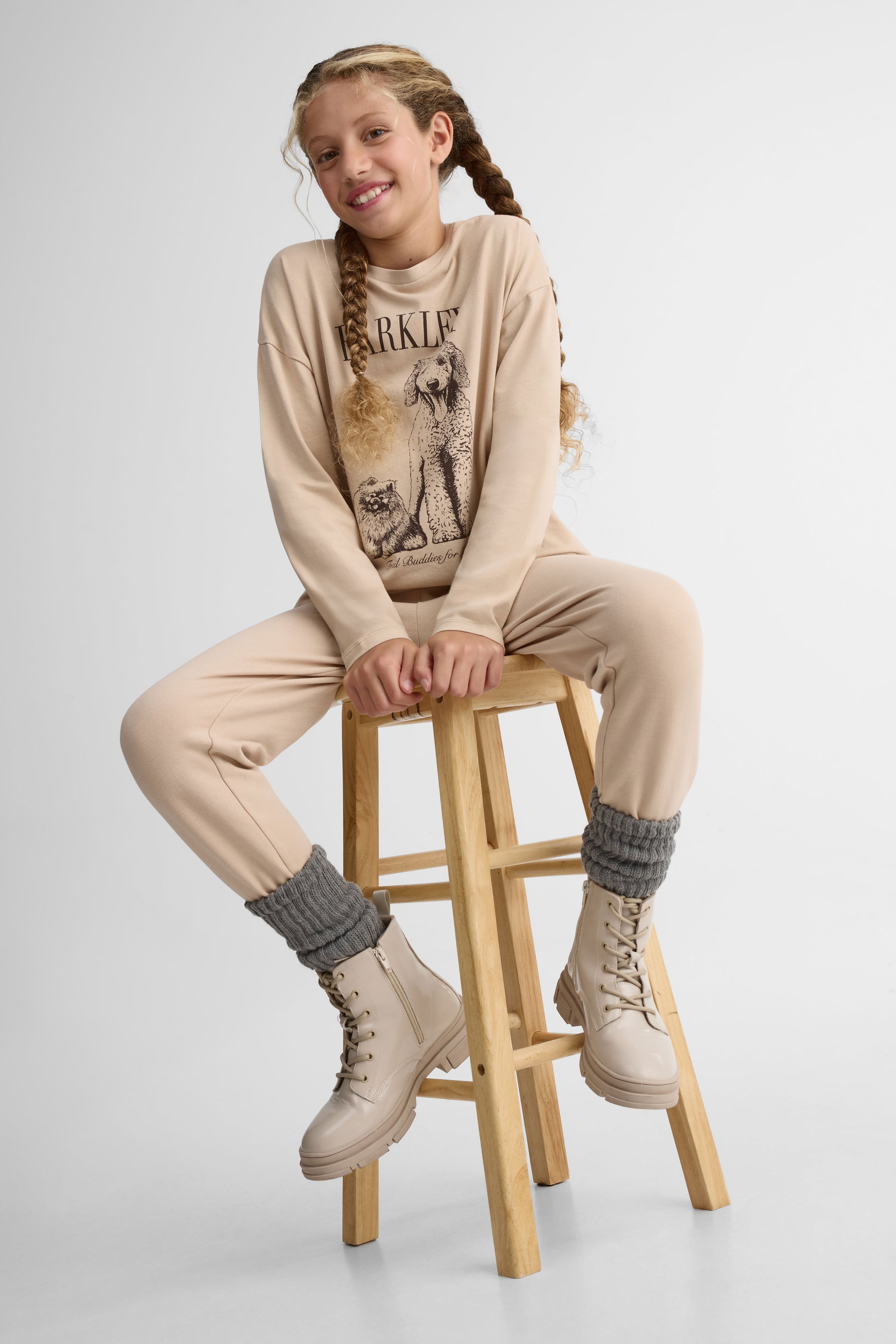 Pantalon jogger – Ado fille && BEIGE