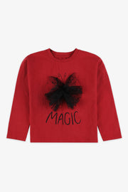 Chandail graphique - Enfant fille && ROUGE