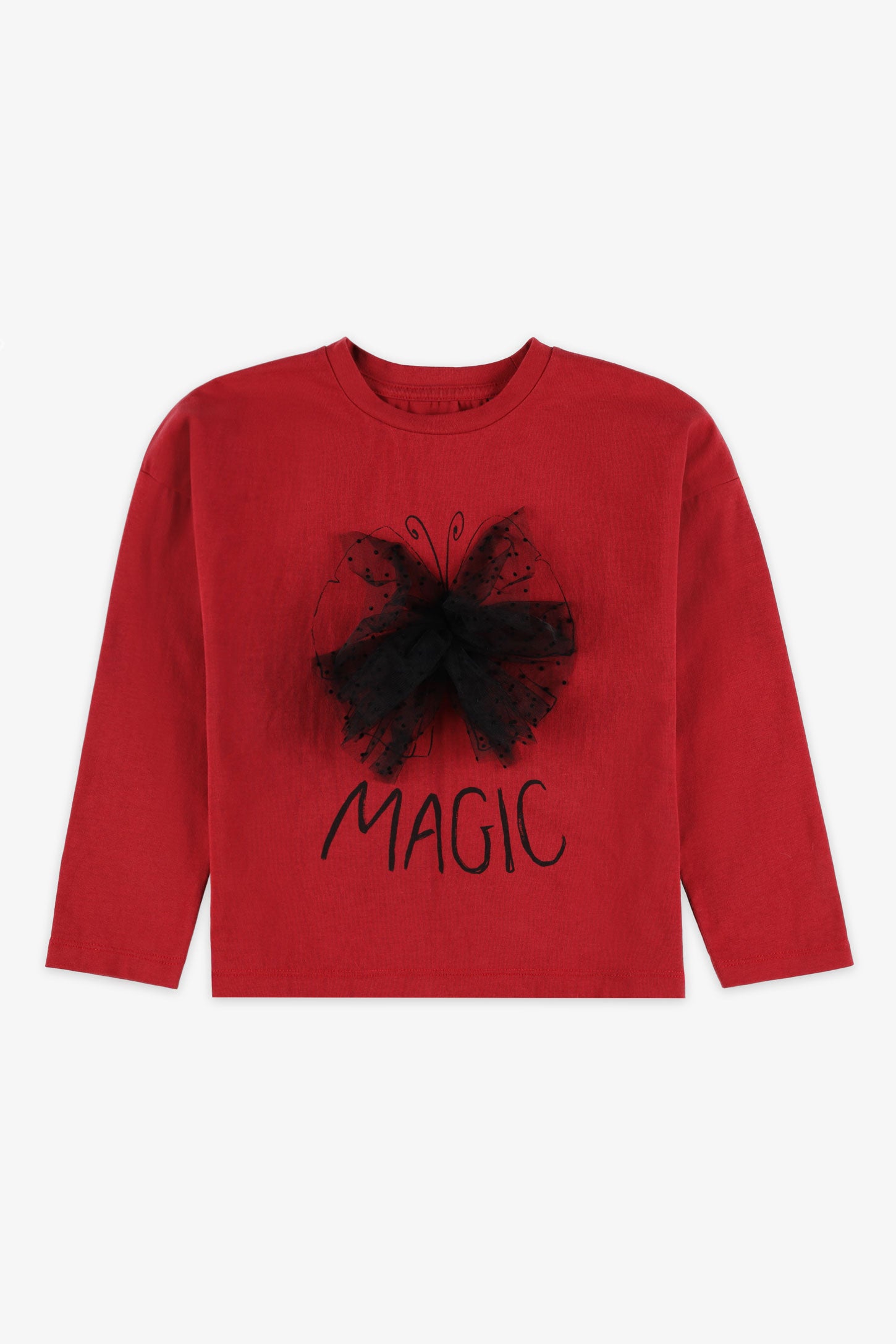 Chandail graphique - Enfant fille && ROUGE
