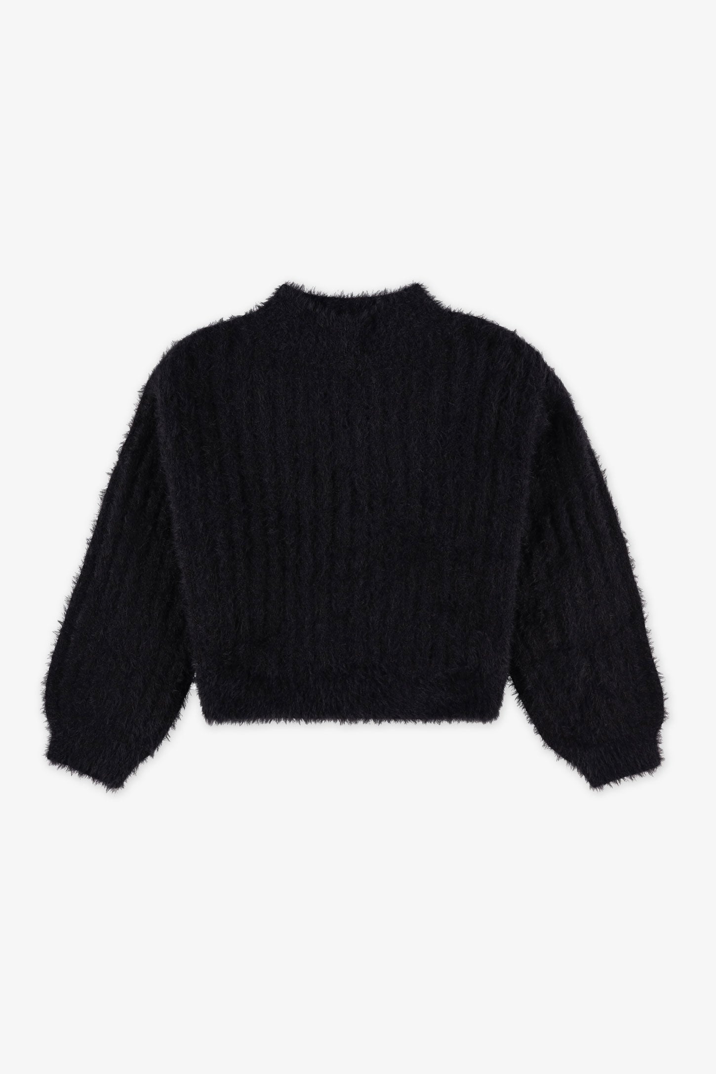 Chandail tricot à manches longues - Enfant fille && NOIR