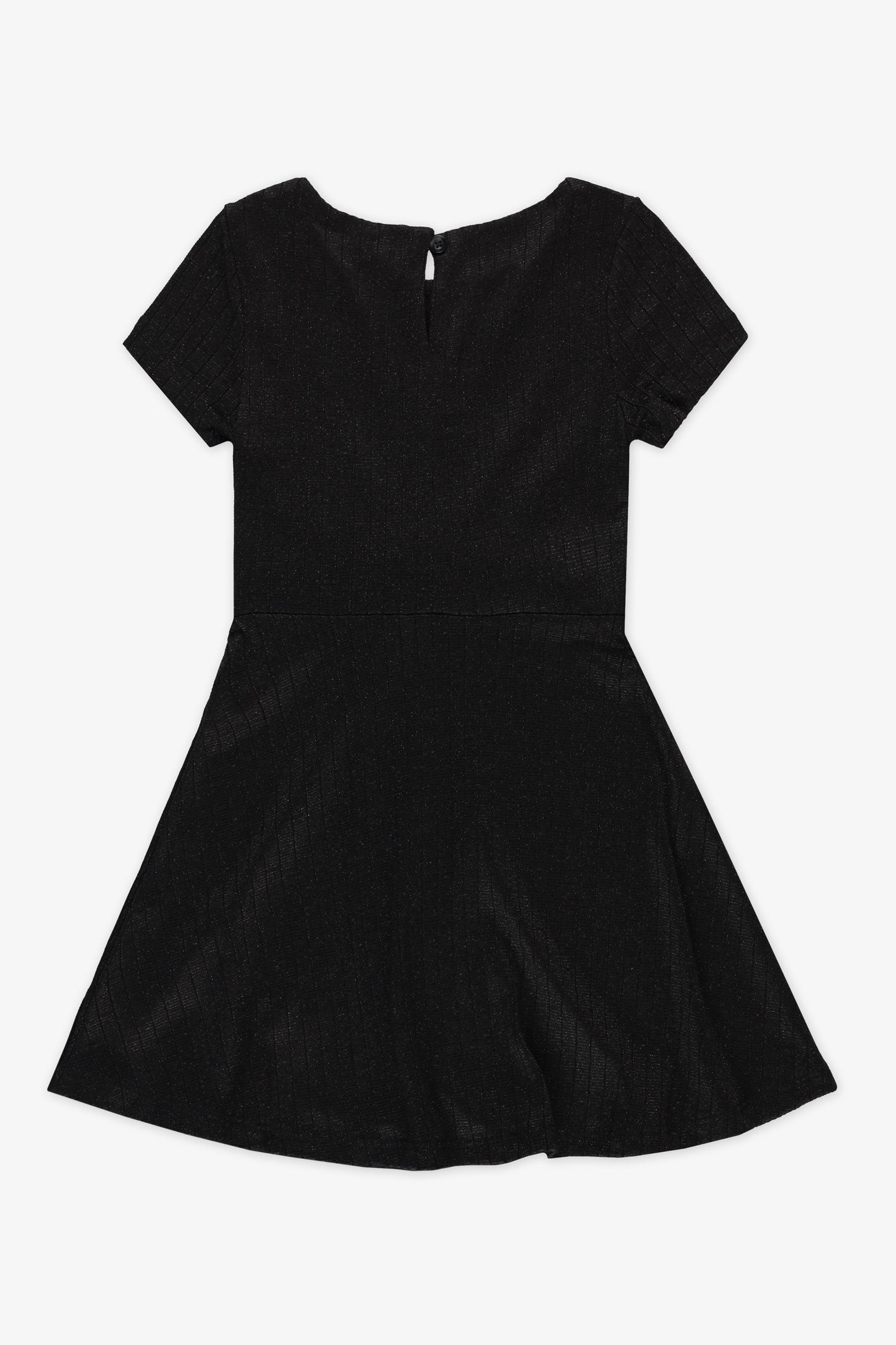 Robe à manches courtes - Enfant fille && NOIR