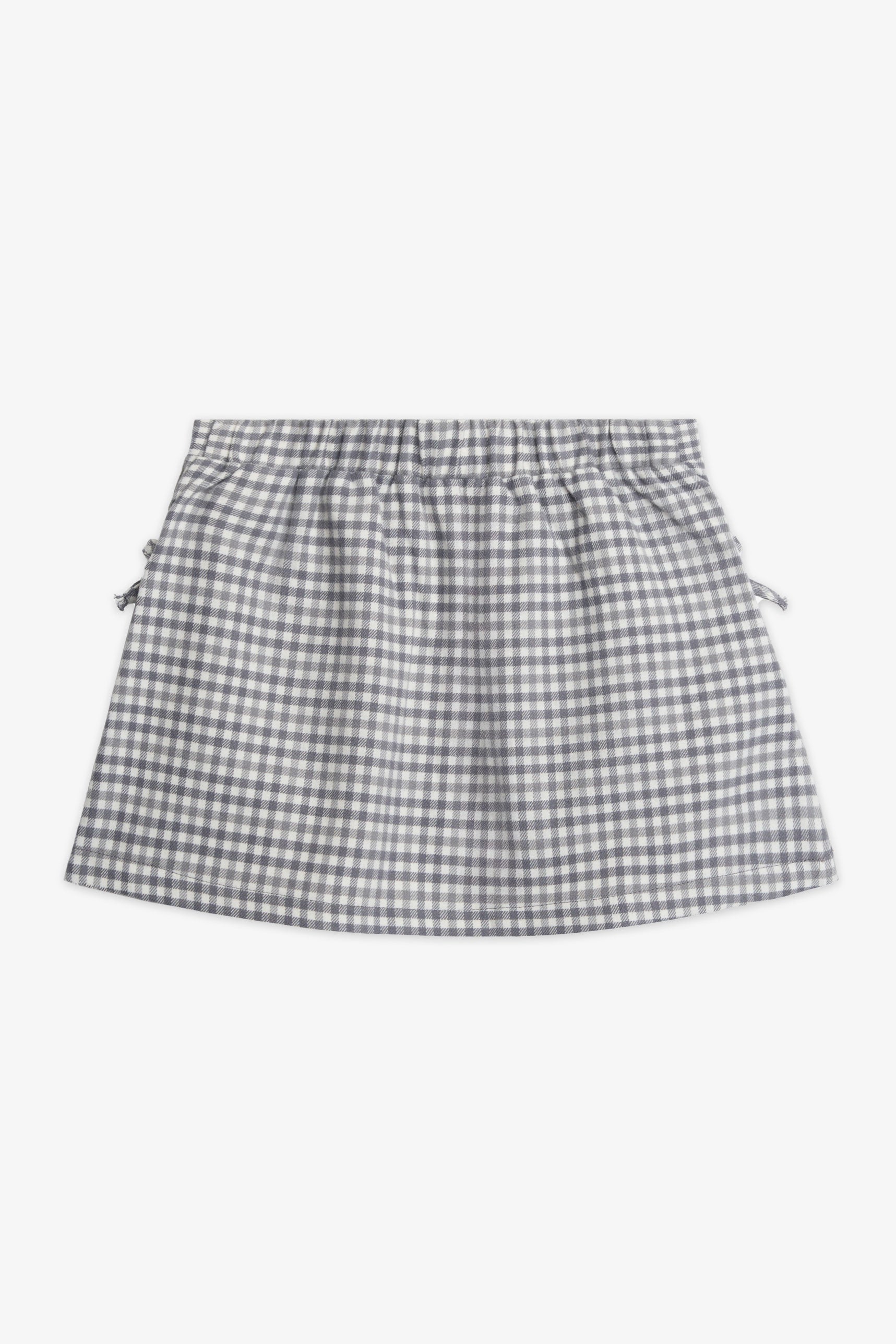 Jupe courte à plis - Enfant fille && BLANC CASSÉ/MULTI