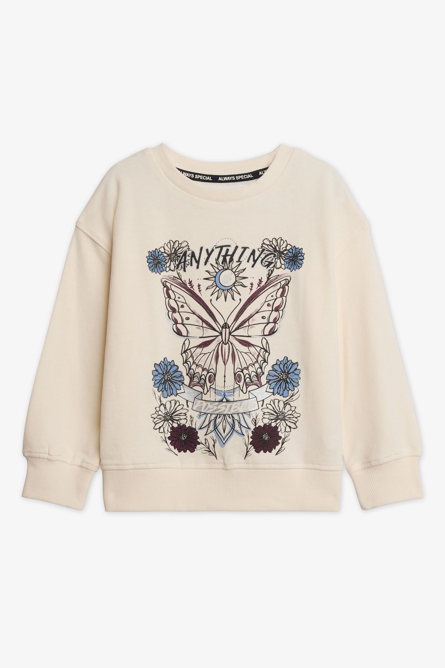Chandail ouaté graphique - Enfant fille && BLANC CASSÉ
