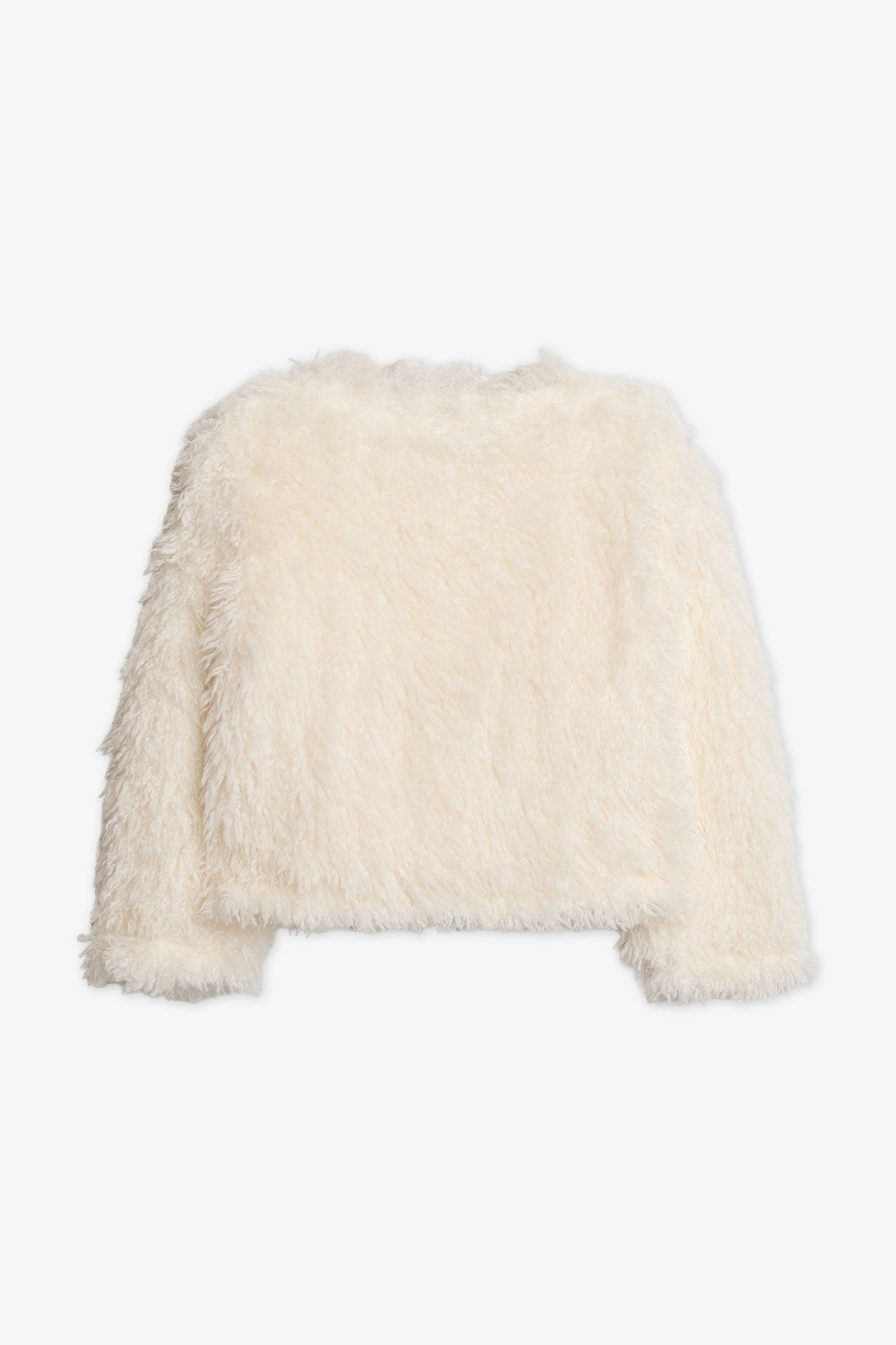 Veste en fausse fourrure - Enfant fille && BLANC CASSÉ