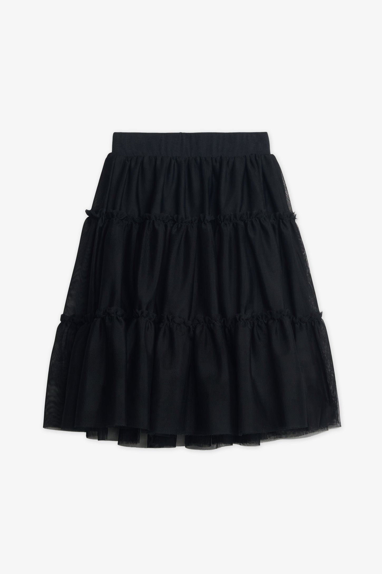 Jupe midi - Enfant fille && NOIR