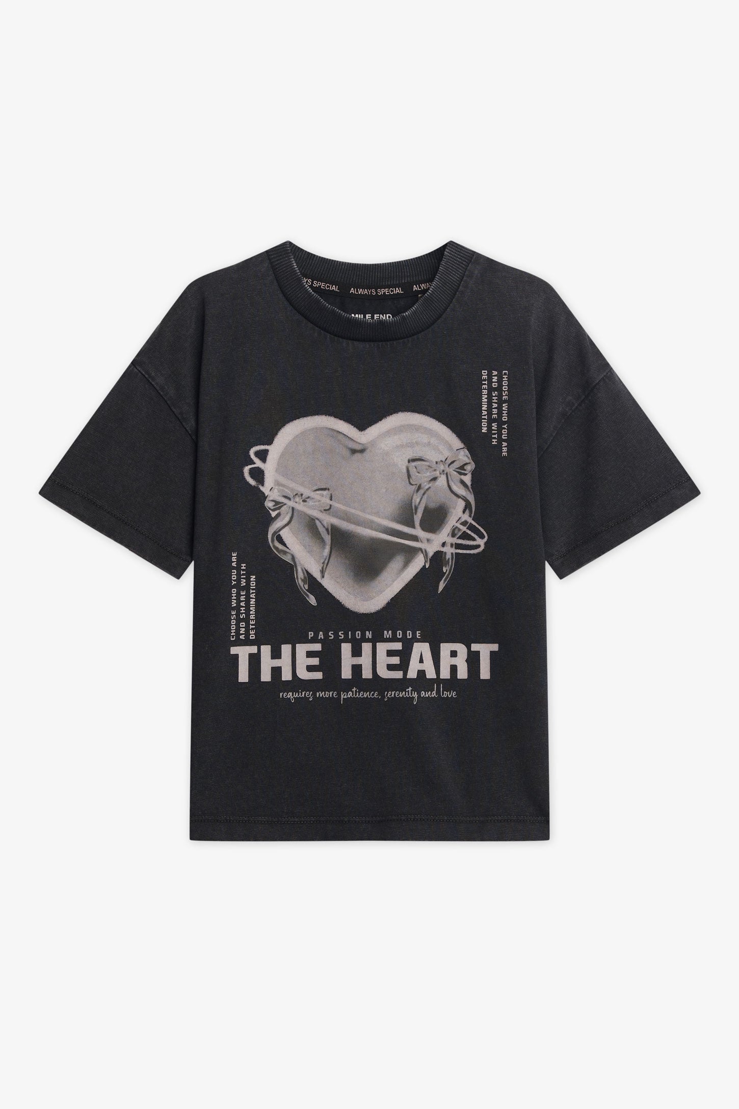 T-shirt graphique – Enfant fille && NOIR
