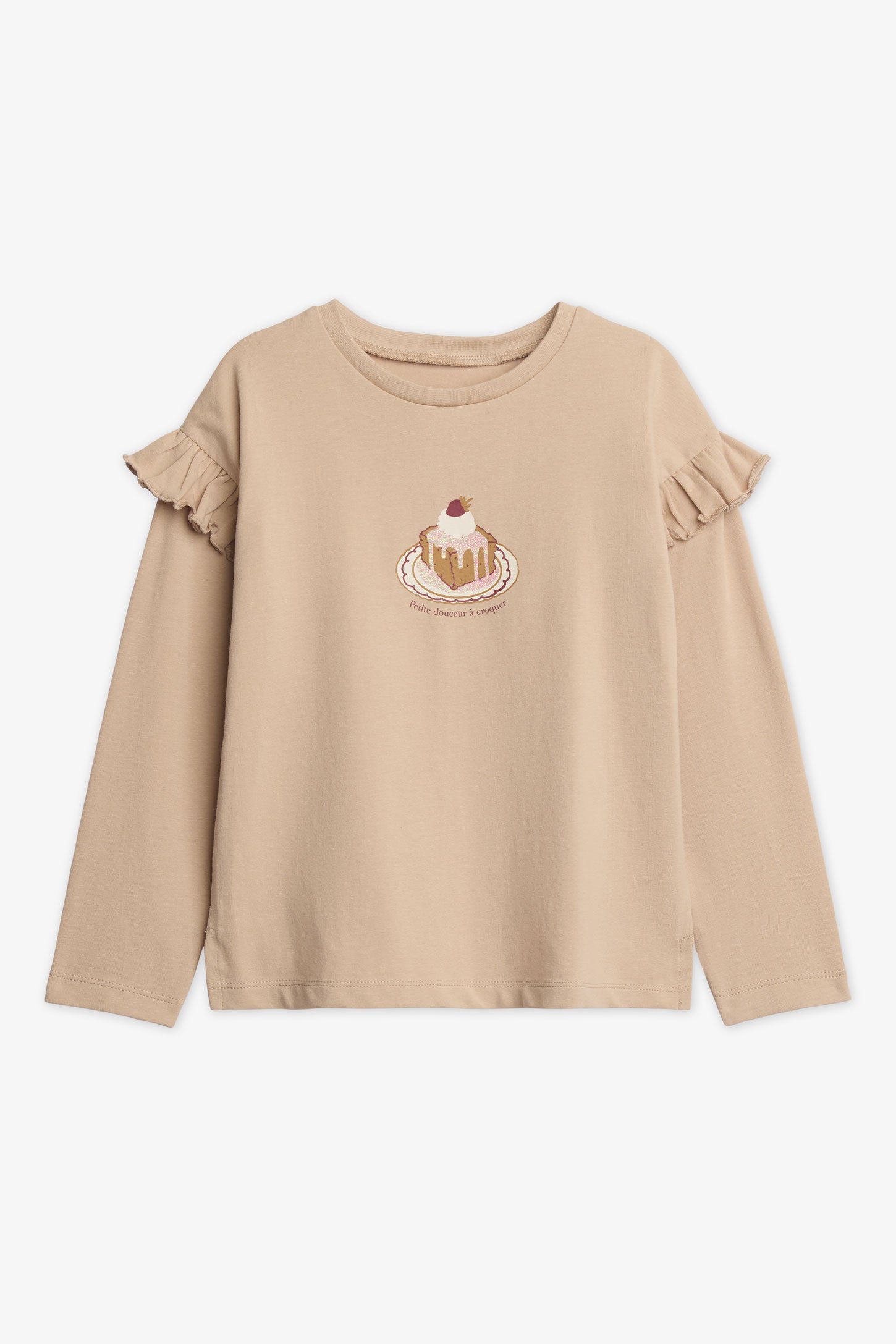 Chandail à manches longues – Enfant fille && BEIGE