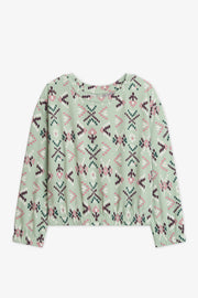 Chandail à manches longues 2/20$ – Enfant fille && VERT/MULTI