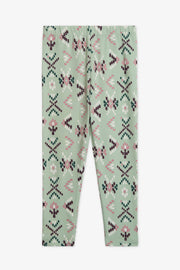 Legging à motifs 2/20$ – Enfant fille && VERT/MULTI