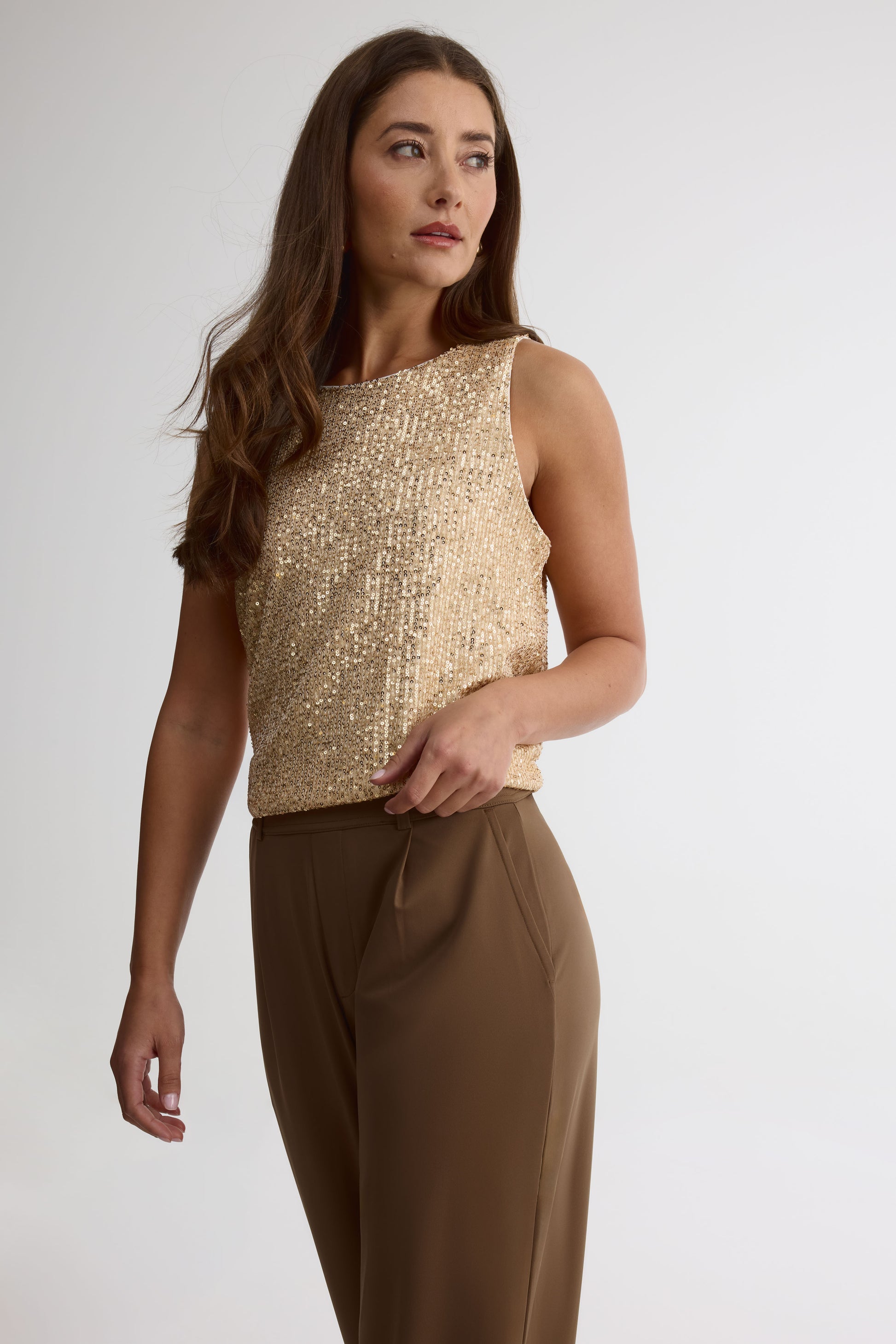 Camisole pailletés – Femme && OR