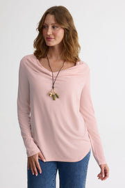 Chandail à col bénitier – Femme && ROSE