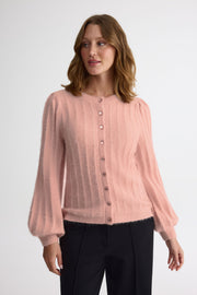 Cardigan boutonné en tricot – Femme && ROSE