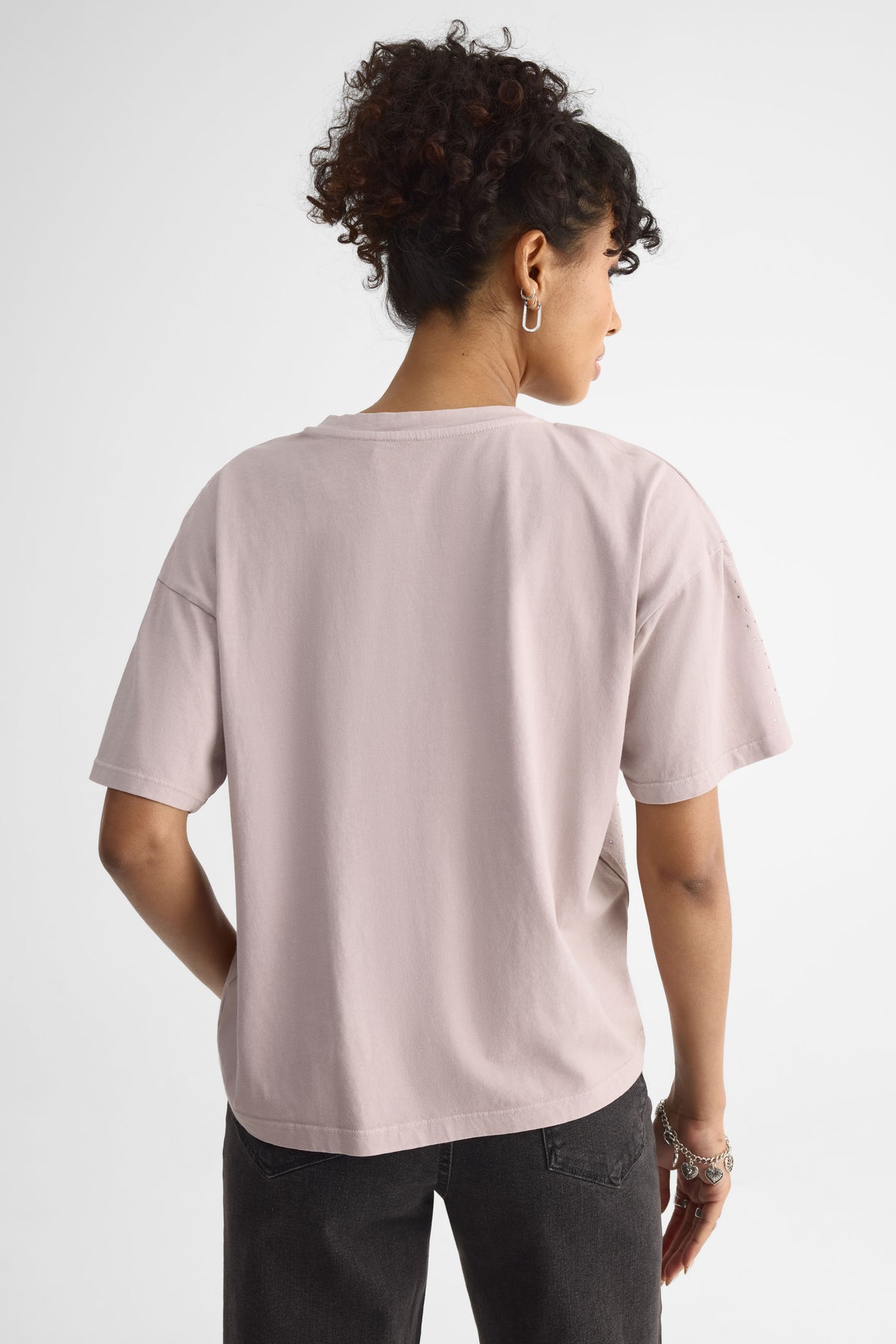 T-shirt à strass – Femme && LILAS