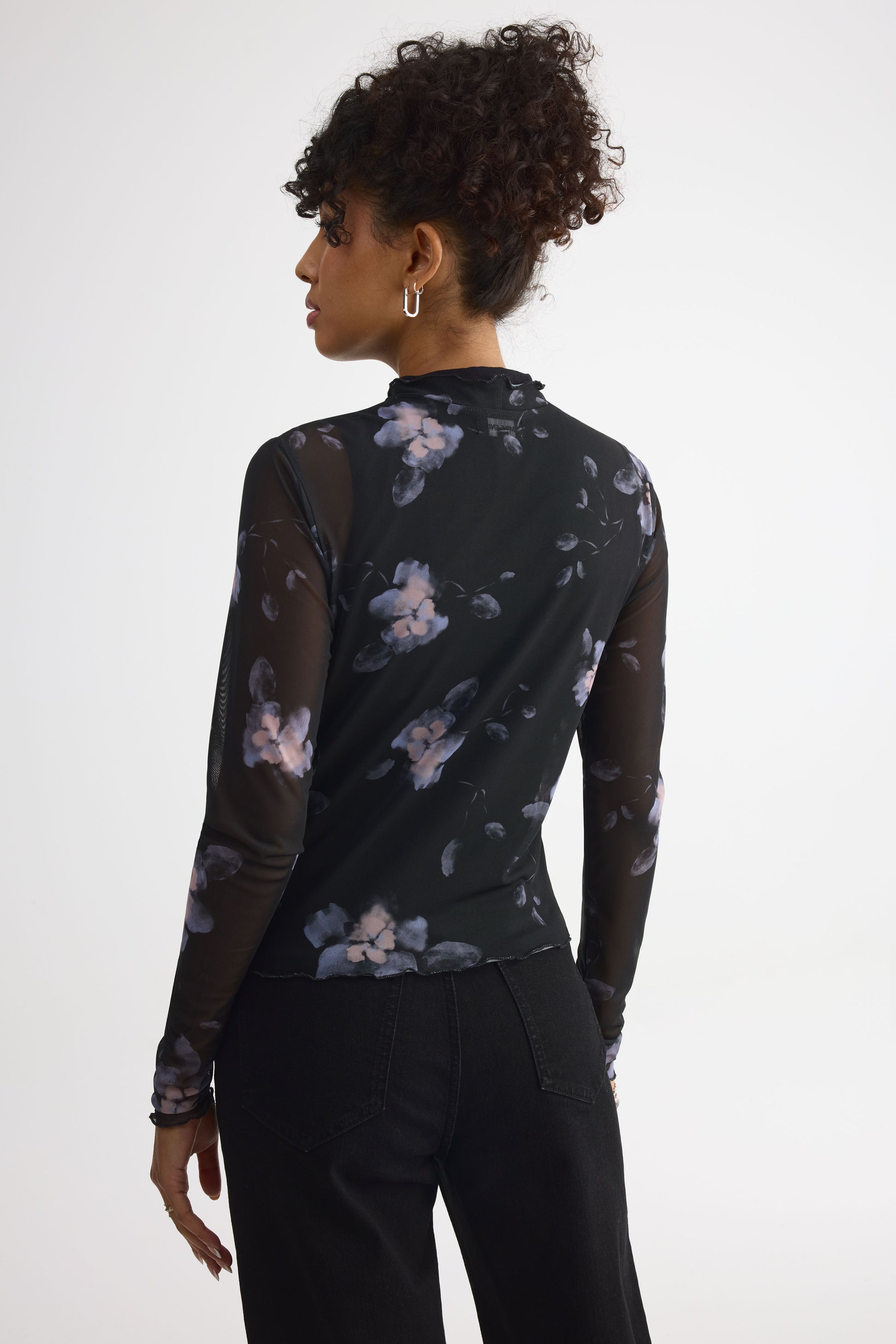 Chandail léger à manches longues – Femme && CHARBON/MULTI