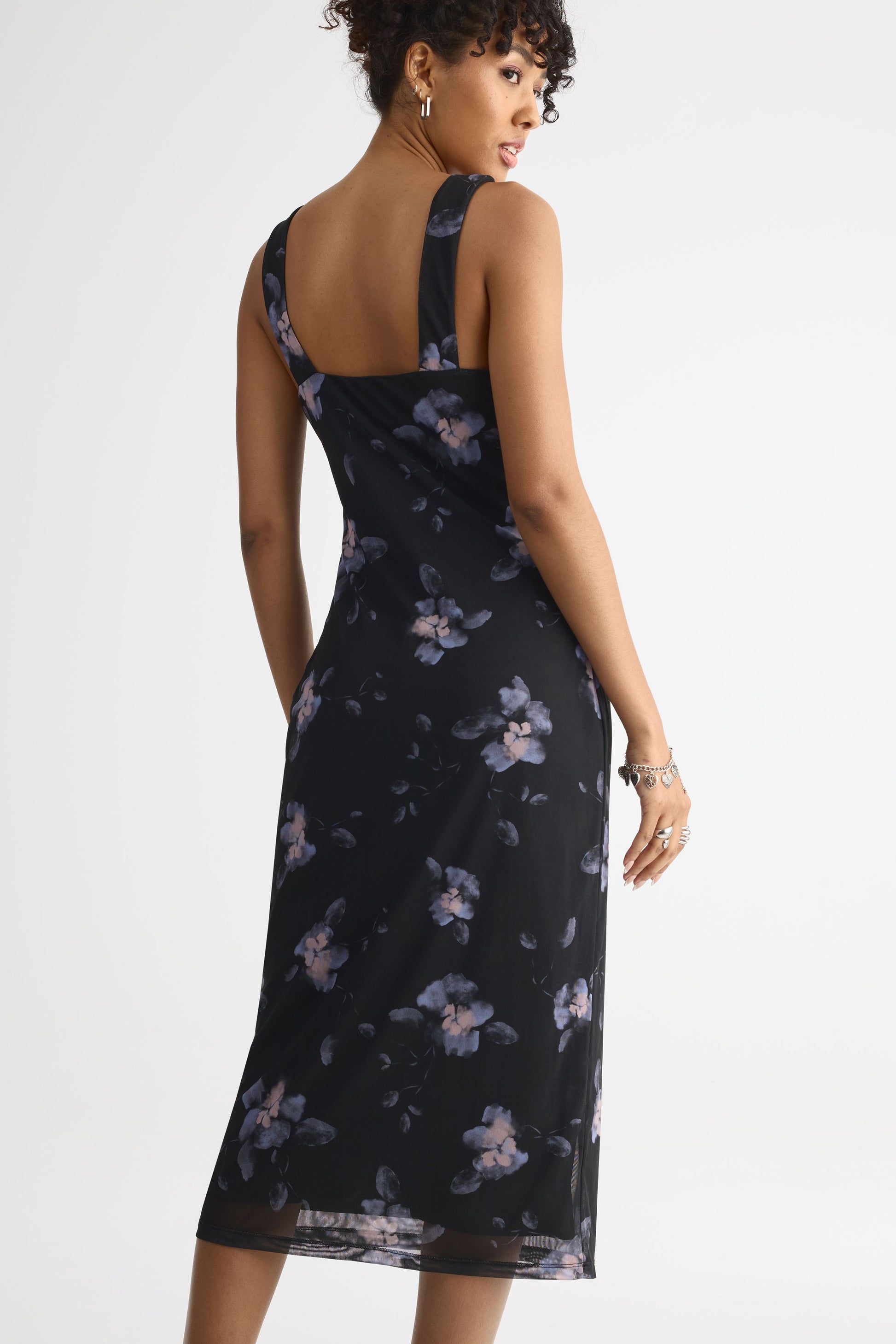 Robe midi – Femme && CHARBON/MULTI