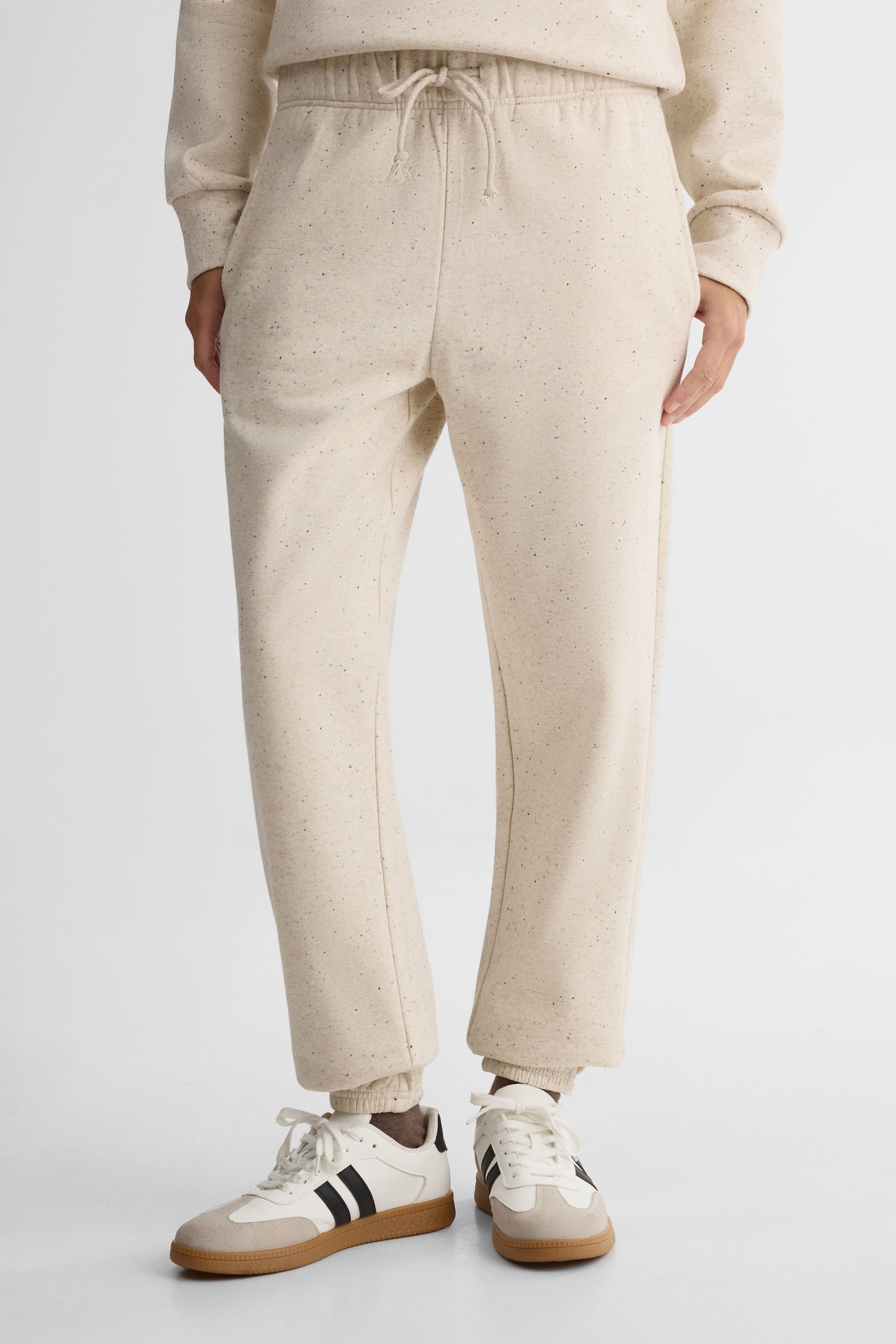 Pantalon jogger ouaté – Femme && OATMEAL