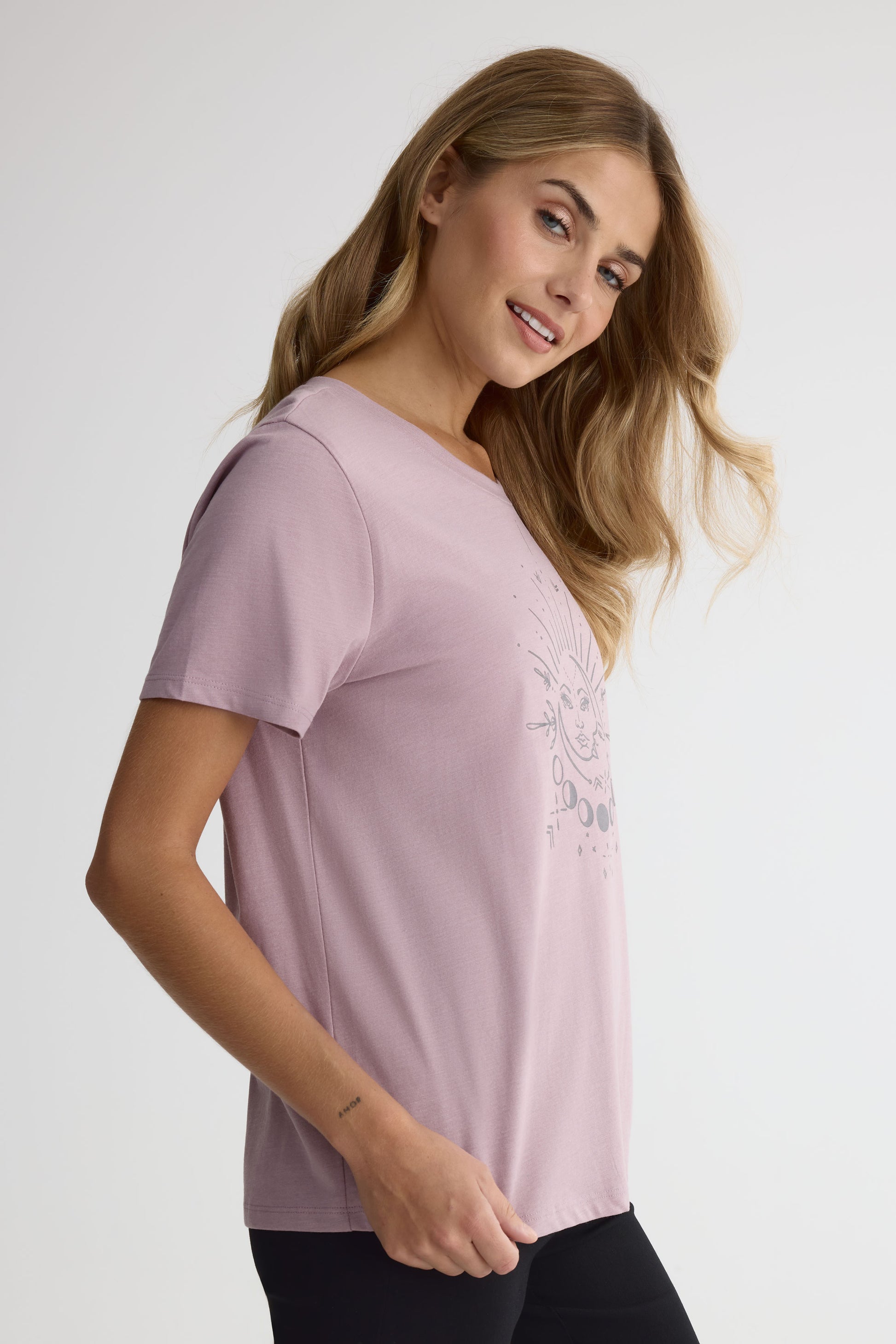 Chandail graphique 2/30$ – Femme && MAUVE