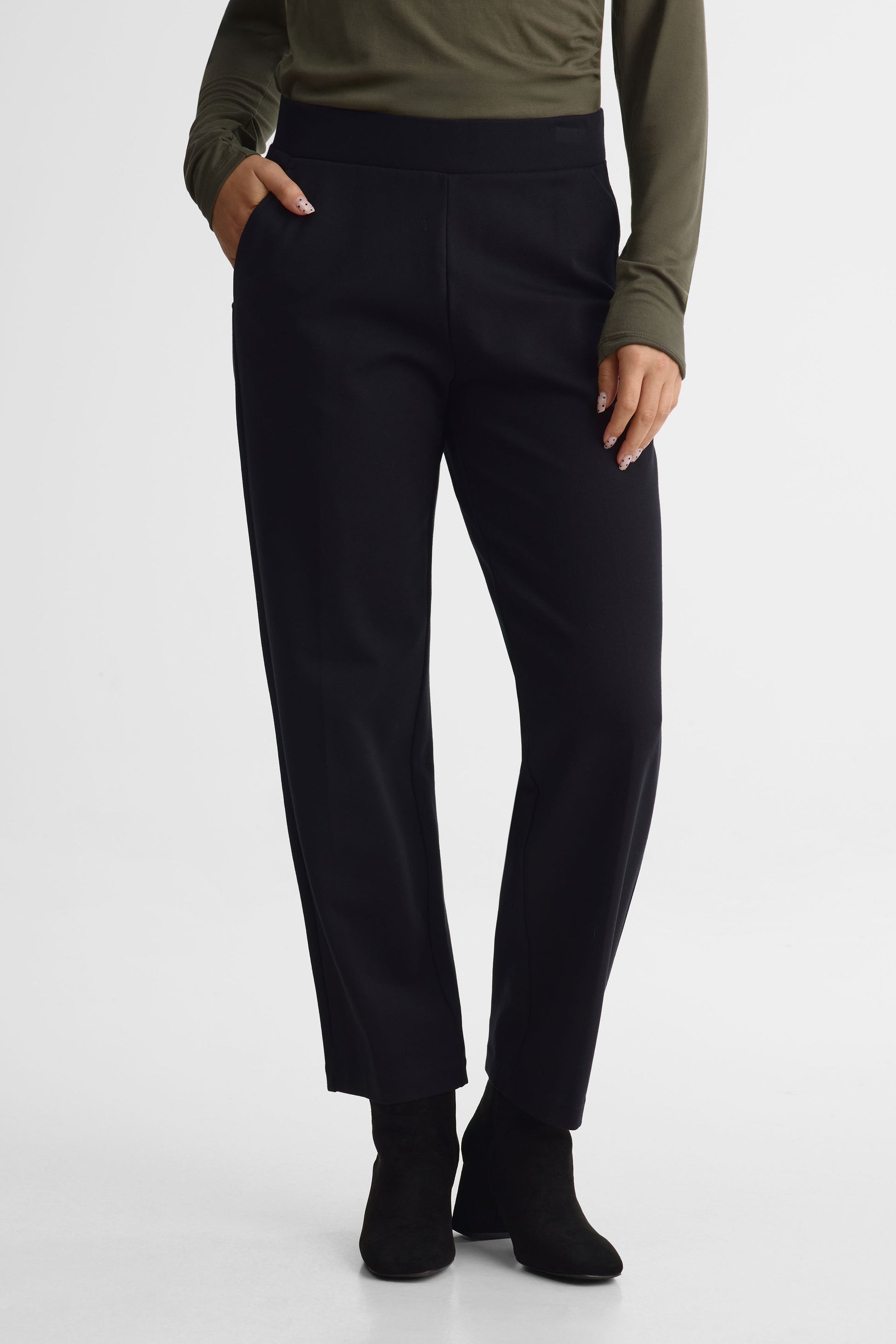Pantalon ajusté – Femme && NOIR