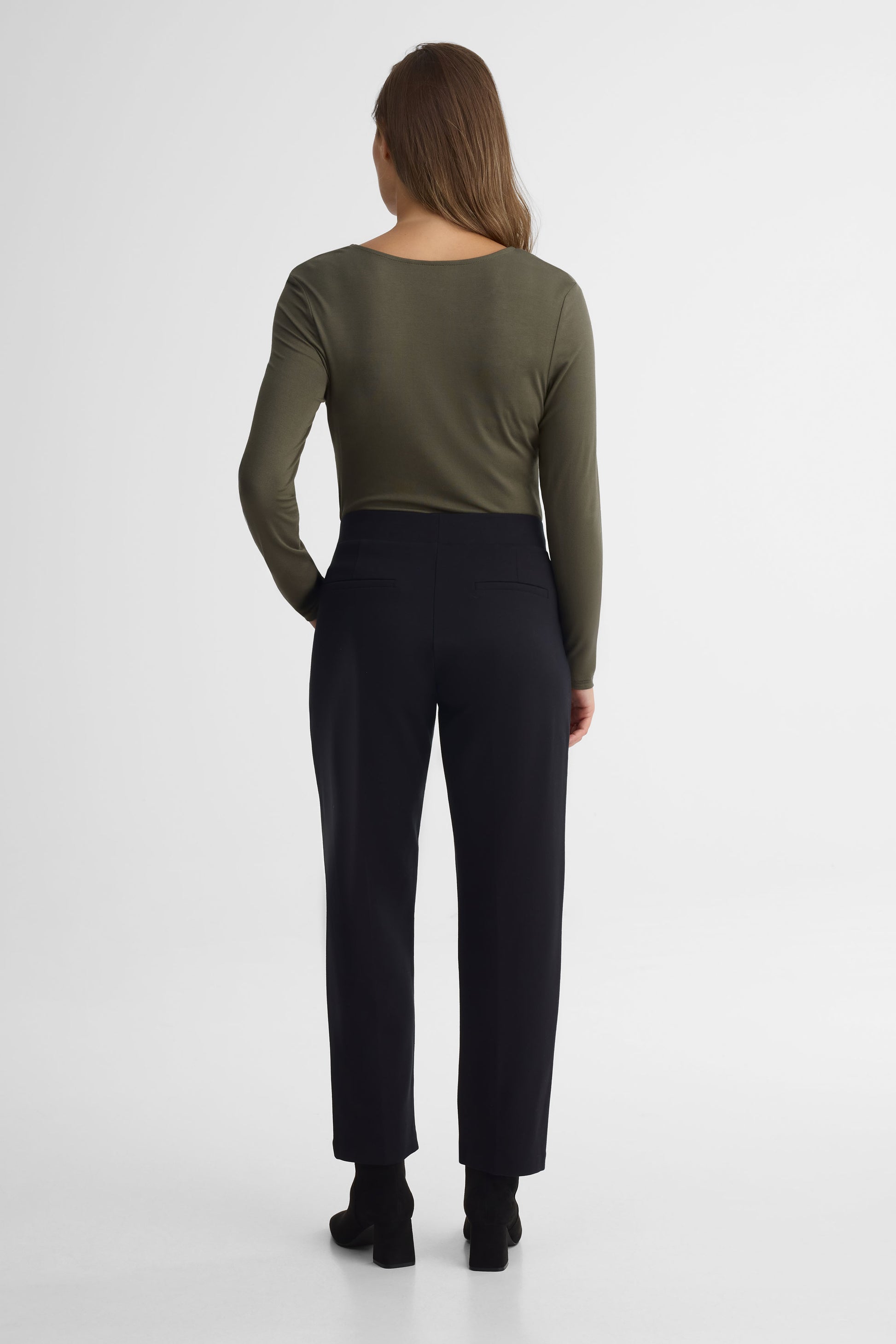Pantalon ajusté – Femme && NOIR