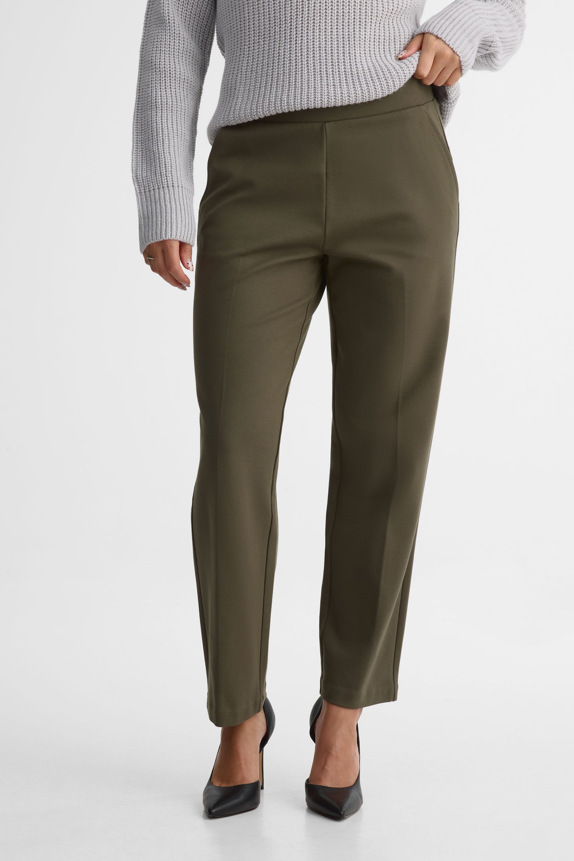 Pantalon ajusté – Femme && KAKI