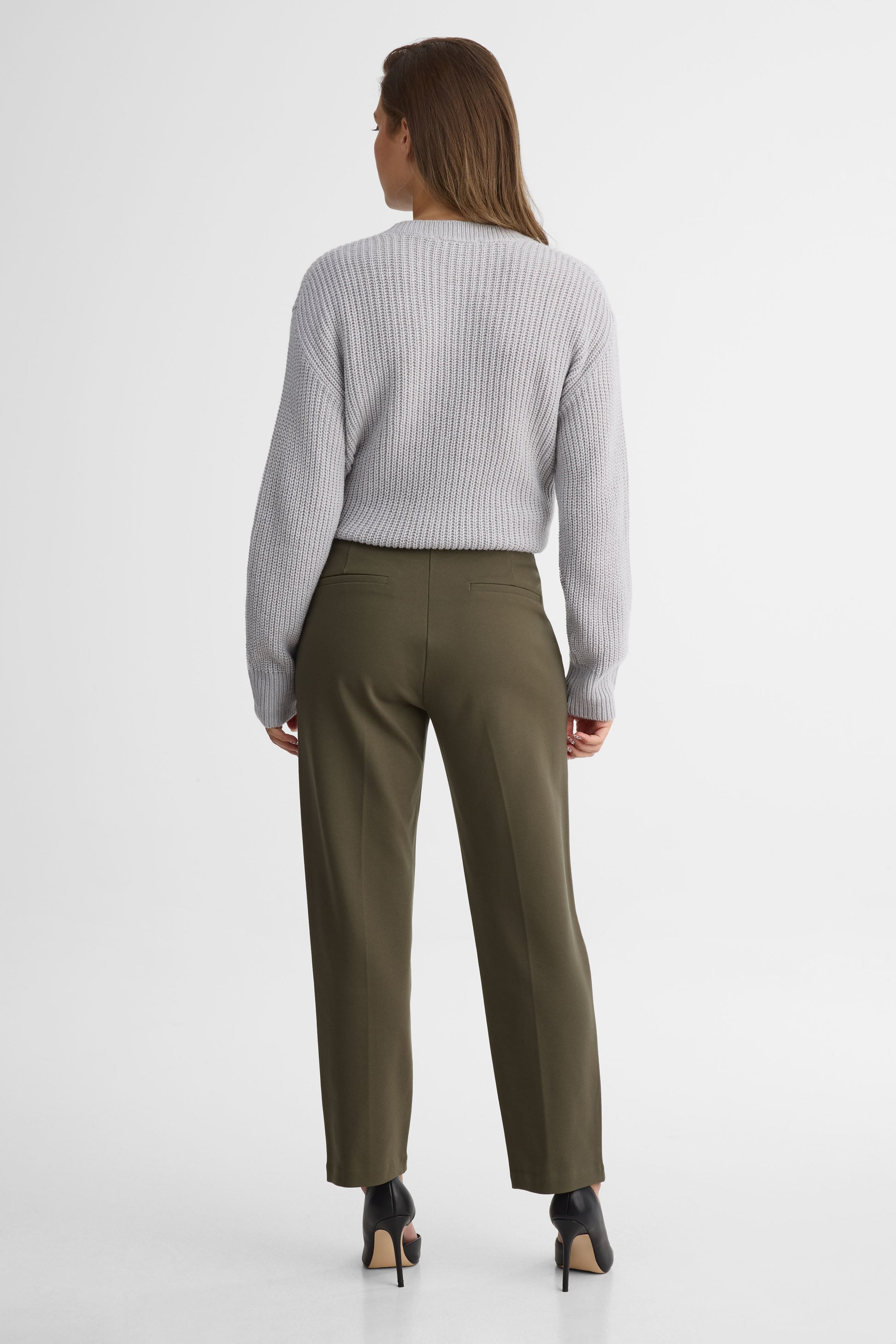Pantalon ajusté – Femme && KAKI
