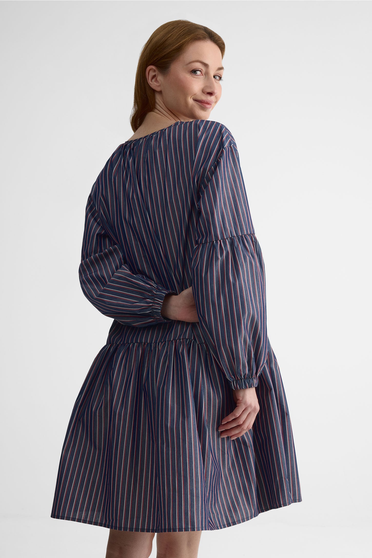 Robe courte à manches bouffantes - Femme - Aubainerie