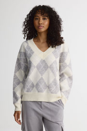 Chandail tricot col V - Jeune Femme - Aubainerie