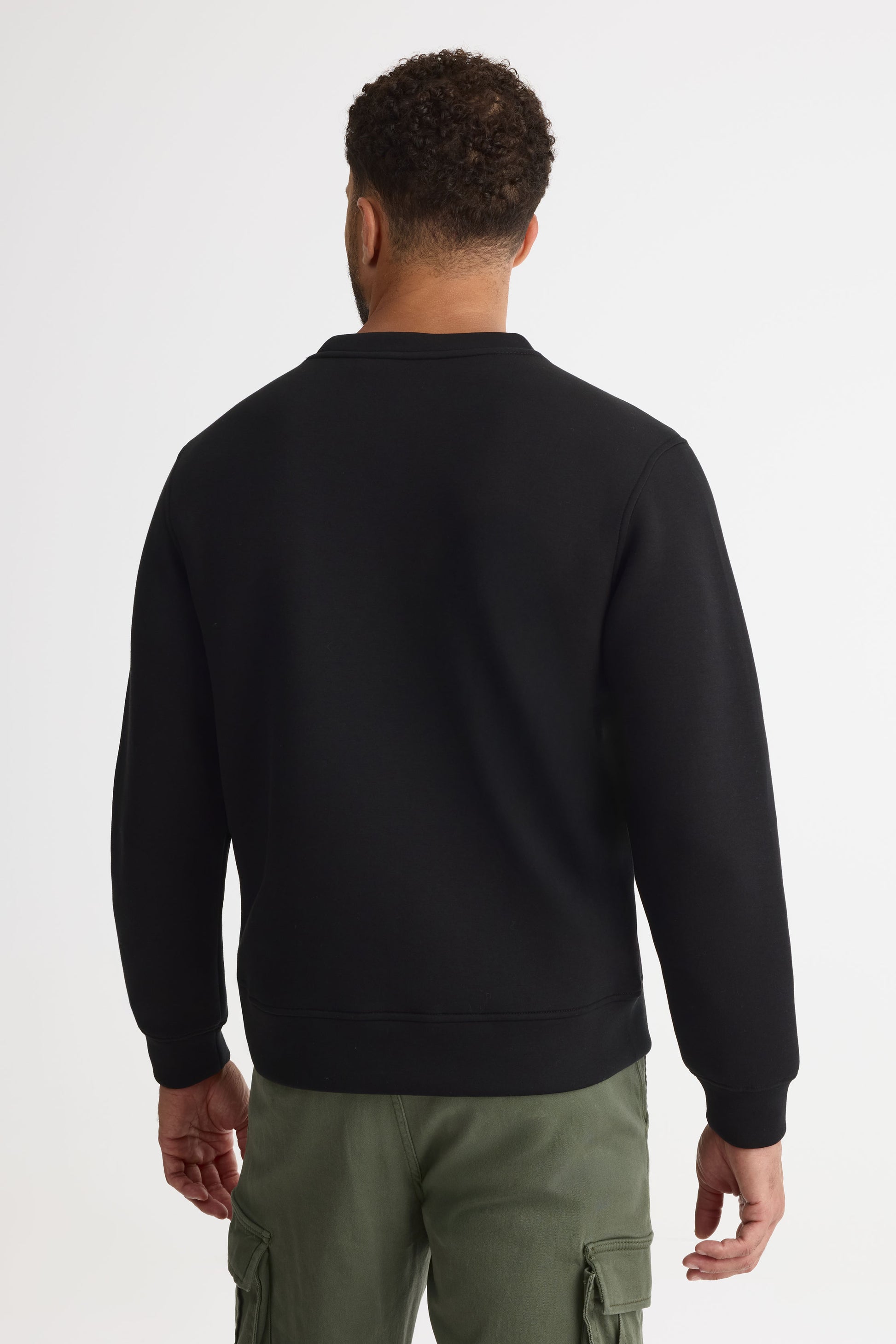 Chandail ouaté col rond - Homme && NOIR