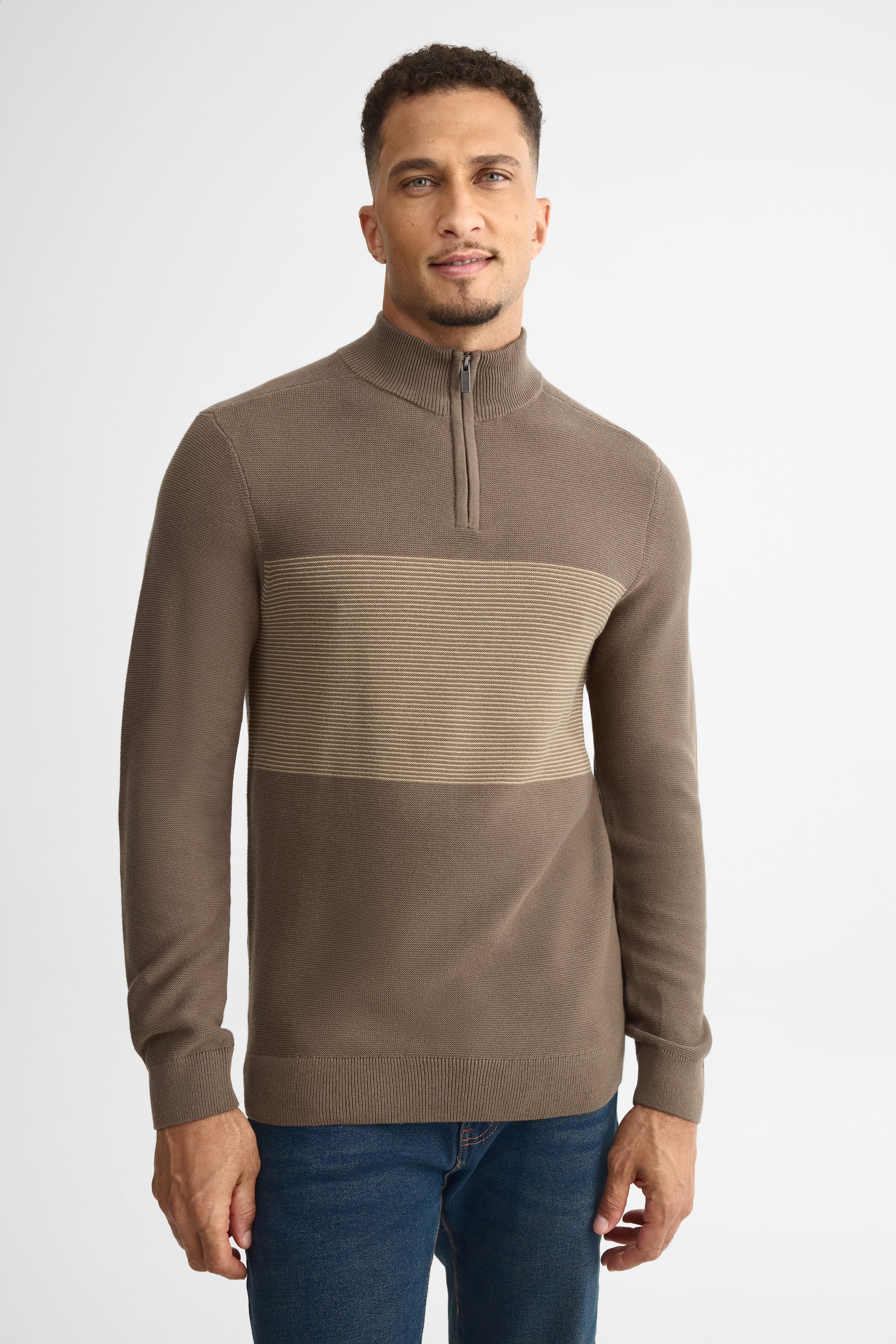 Chandail tricot à col montant - Homme - Aubainerie