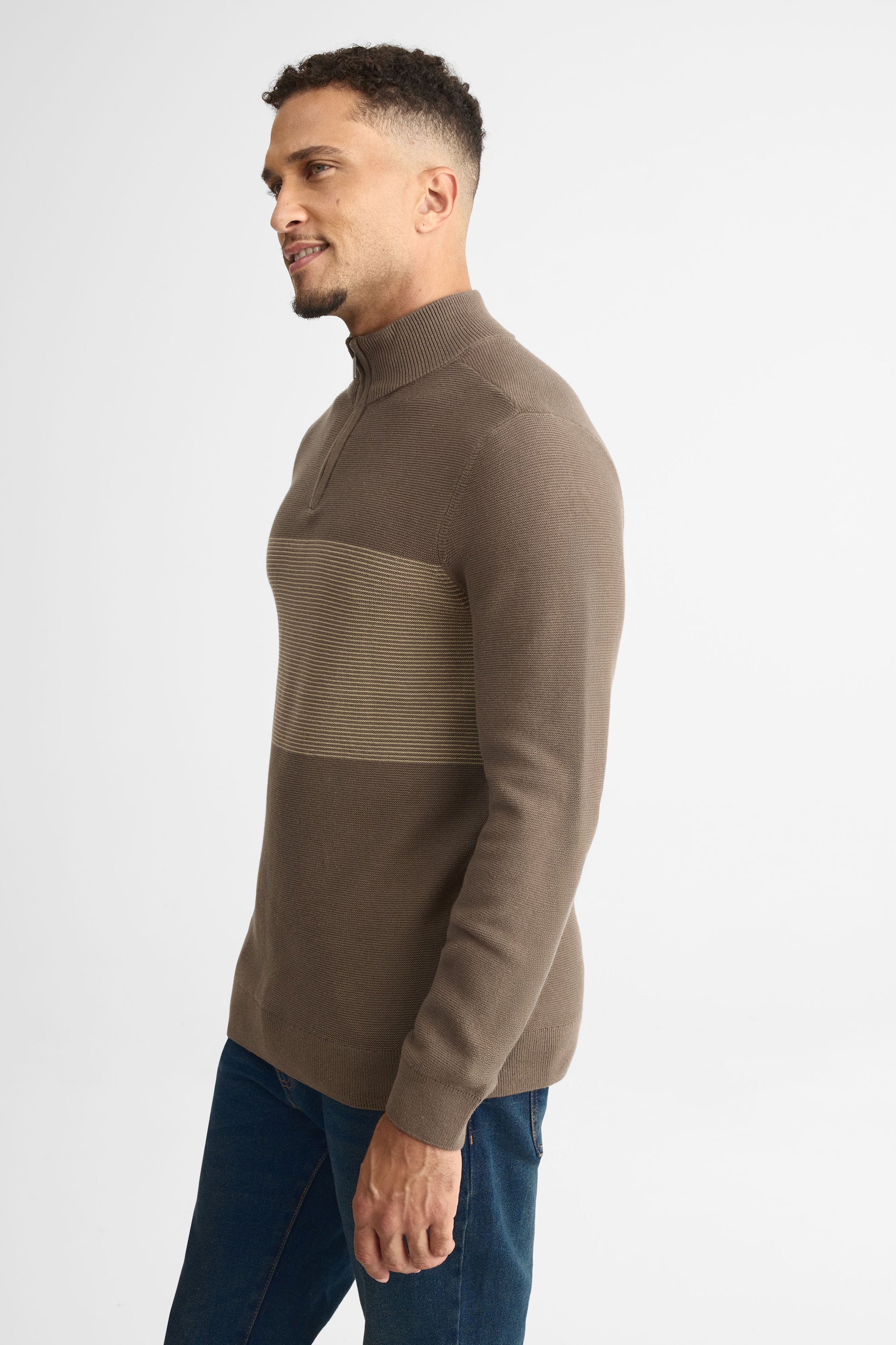 Chandail tricot à col montant - Homme - Aubainerie