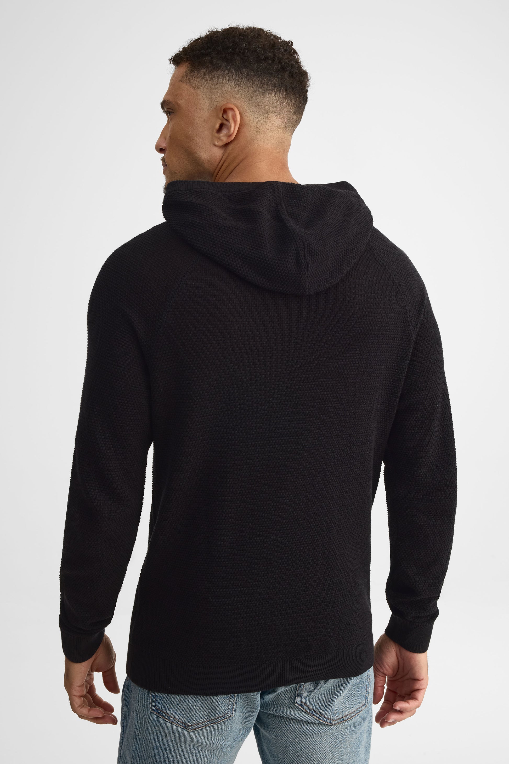 Chandail tricot à capuchon - Homme && NOIR