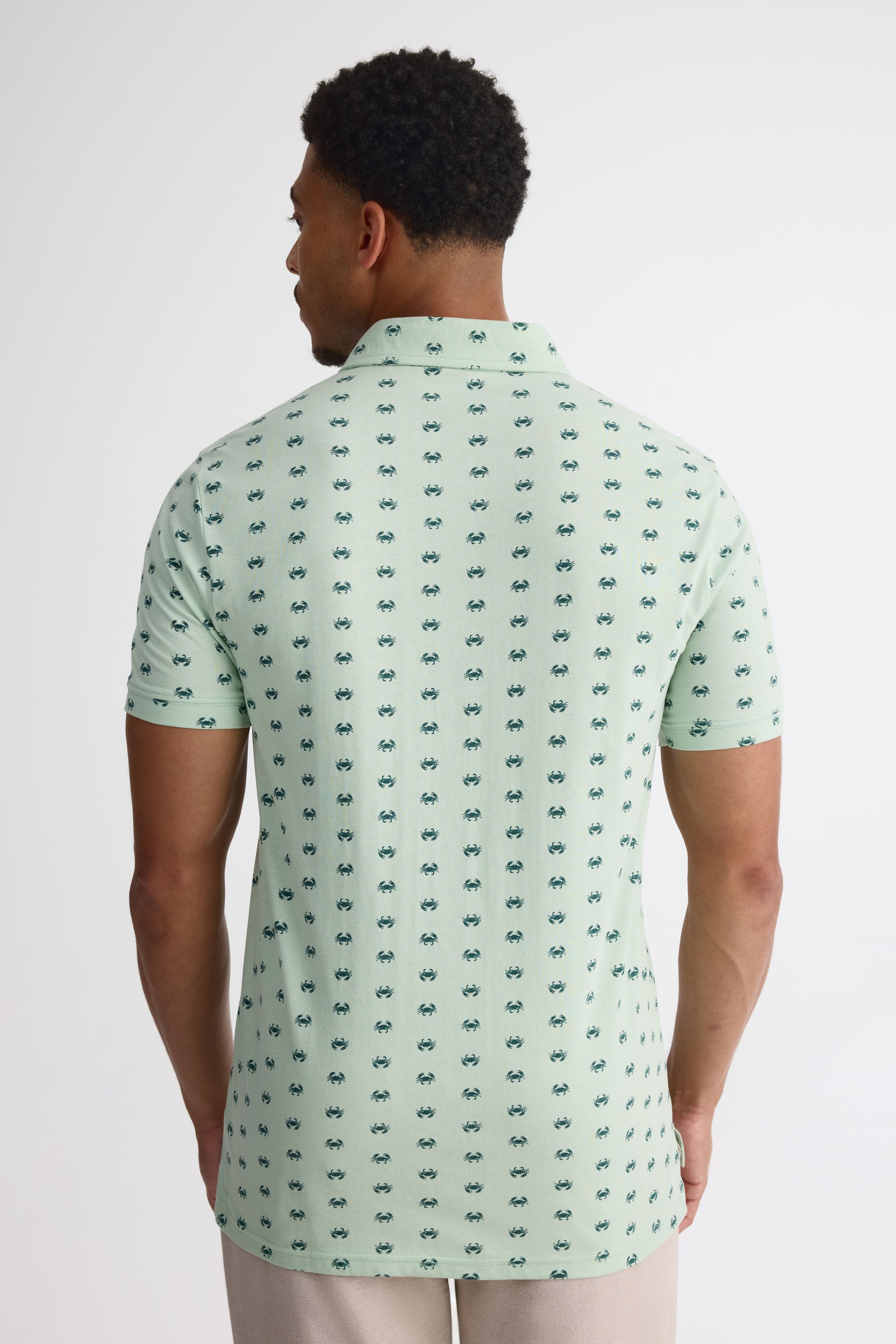 Chandail polo M/courtes avec poches - Homme && VERT/MULTI