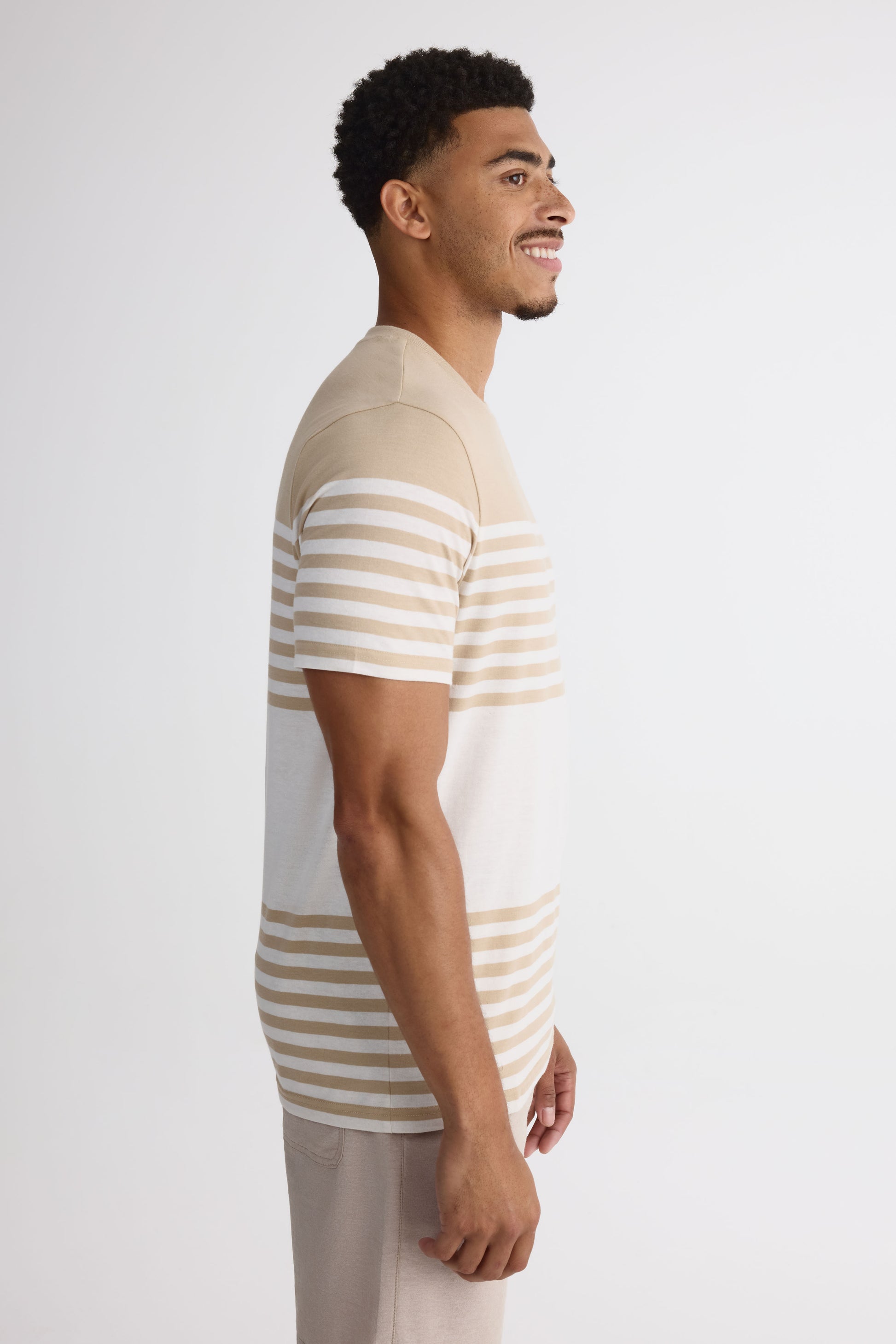 Chandail à manches courtes col rond – Homme && BRONZÉ