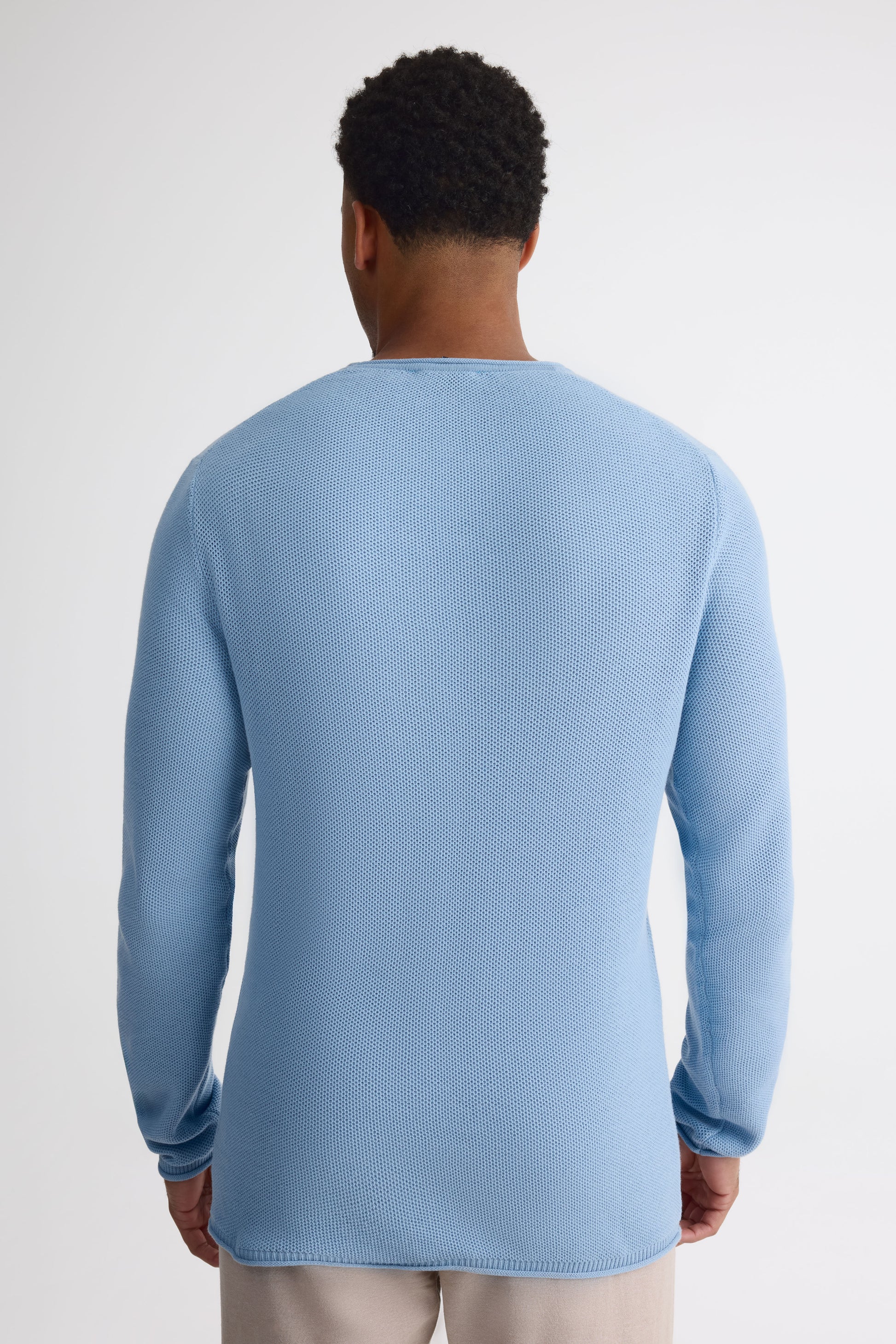 Chandail col rond – Homme && BLEU